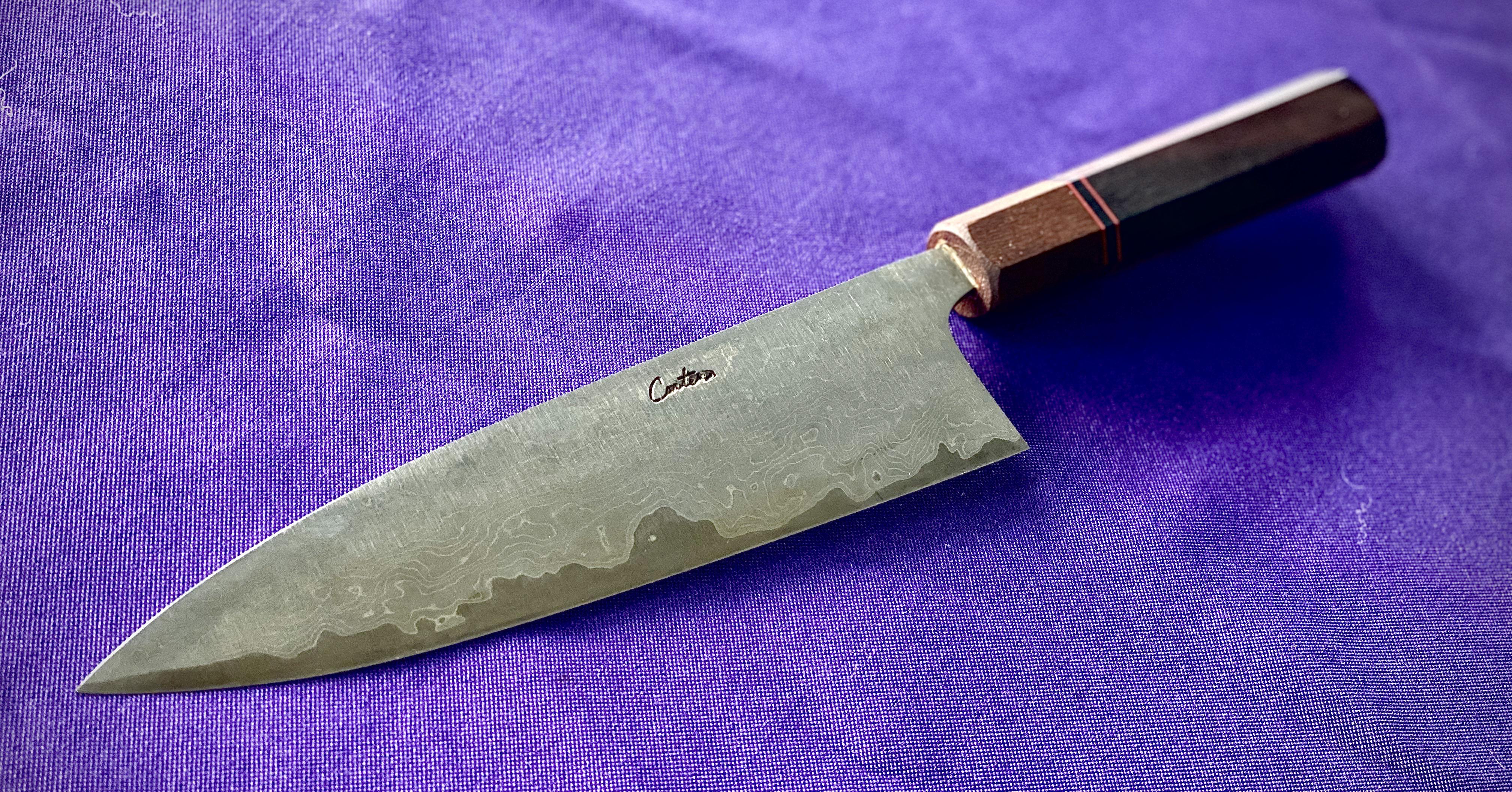 My favorite kitchen knife, Carter funayuki r/chefknives