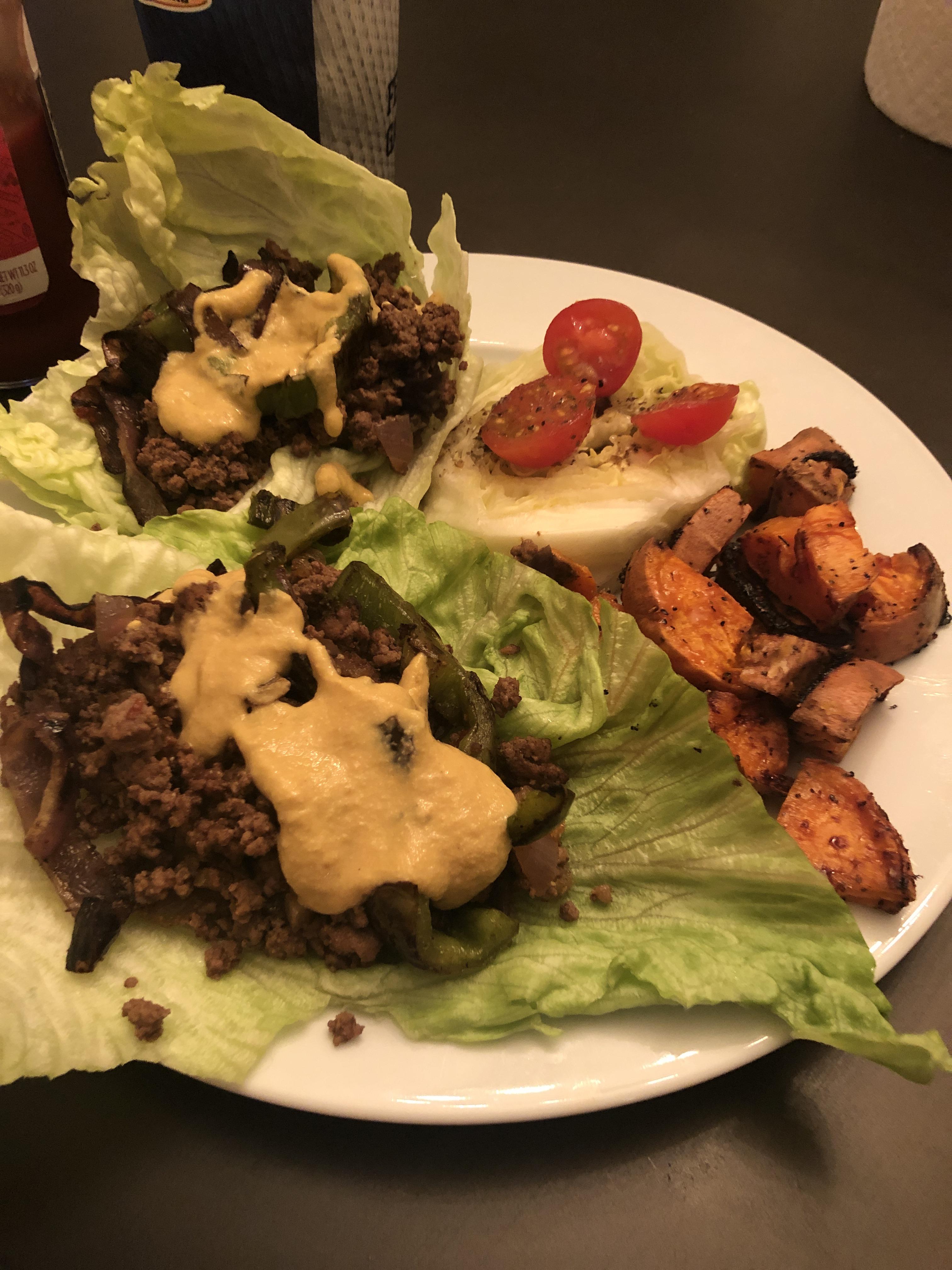 "A taco is a traditional Mexican dish consisting of a small handsized