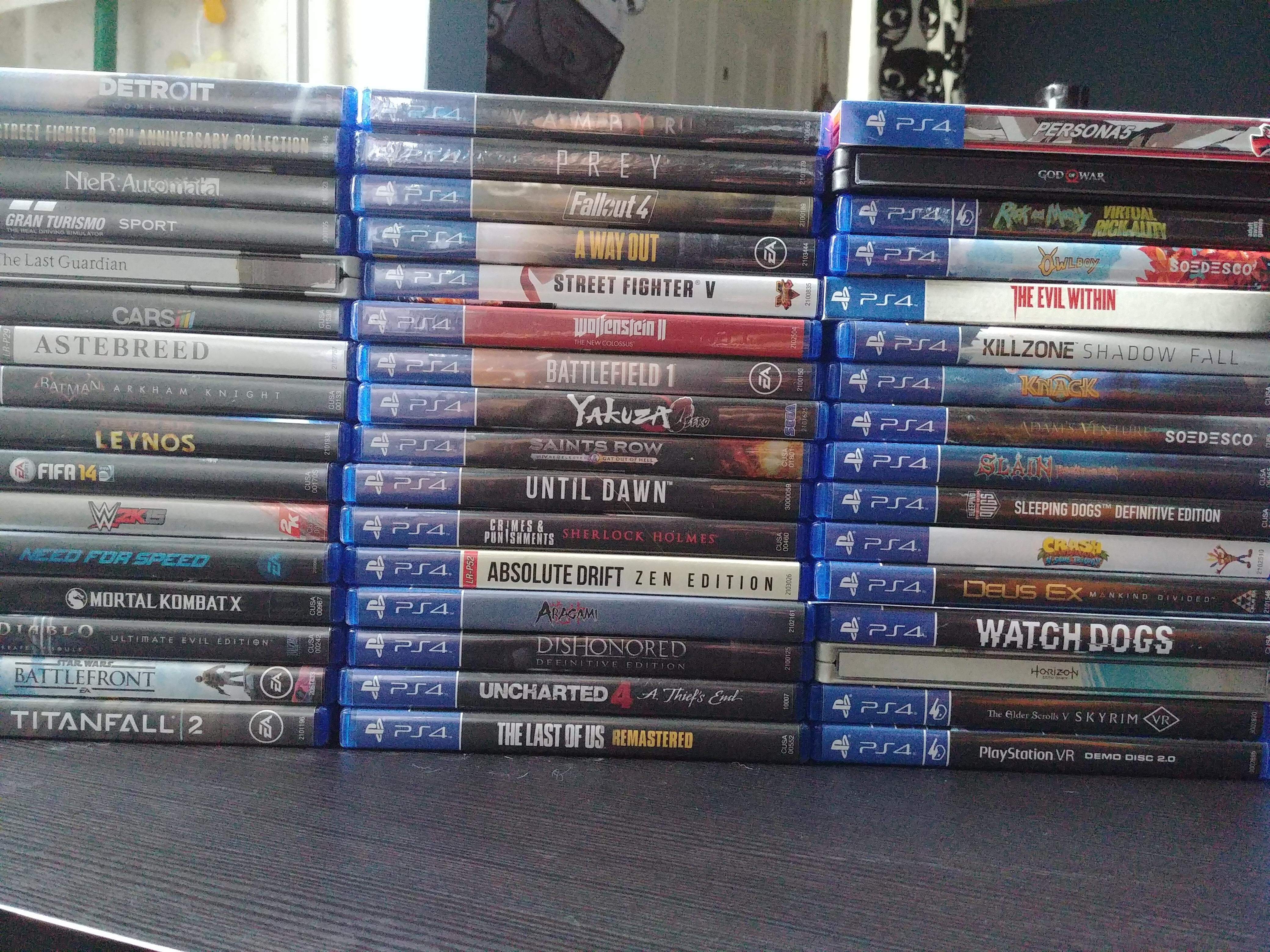 My PS4 collection. r/playstation