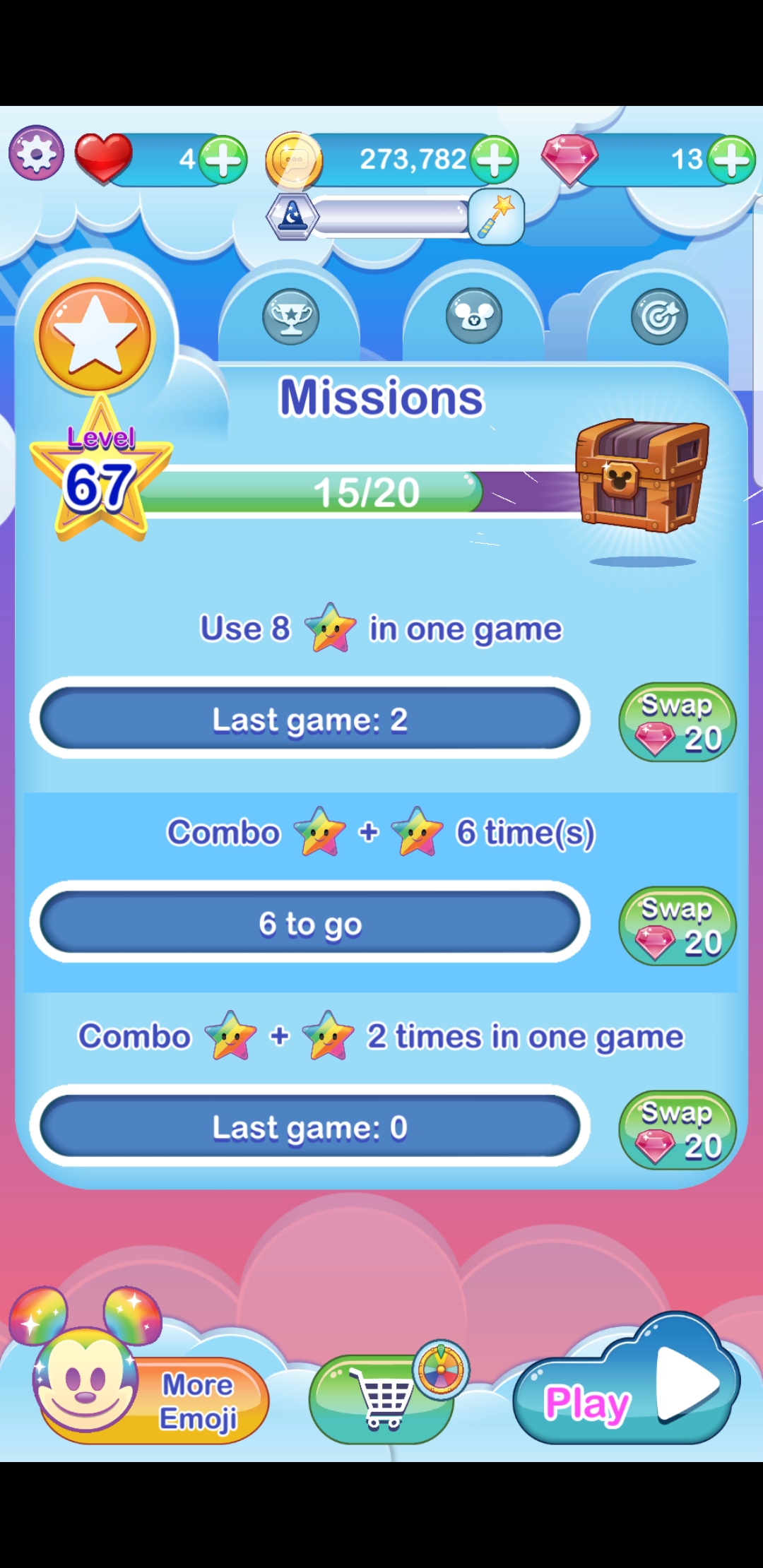 My current missions. Any suggestions on the best emojis to use? r