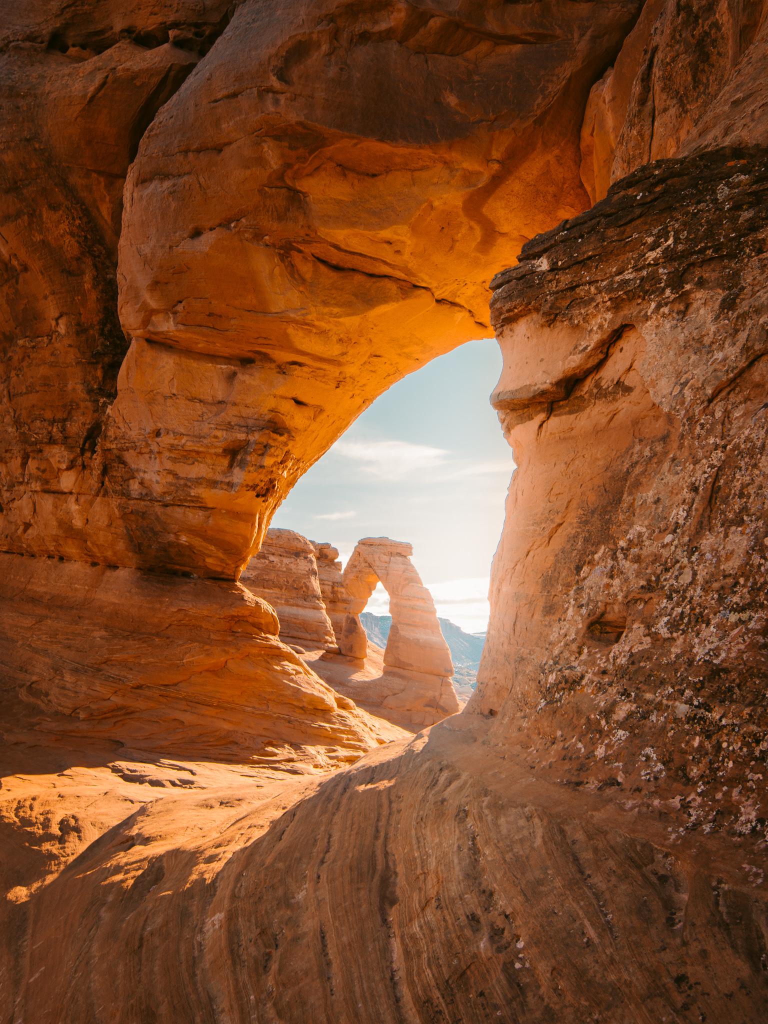 Natural Sculptures at Arches National Park, Utah [OC][1536x2048] r