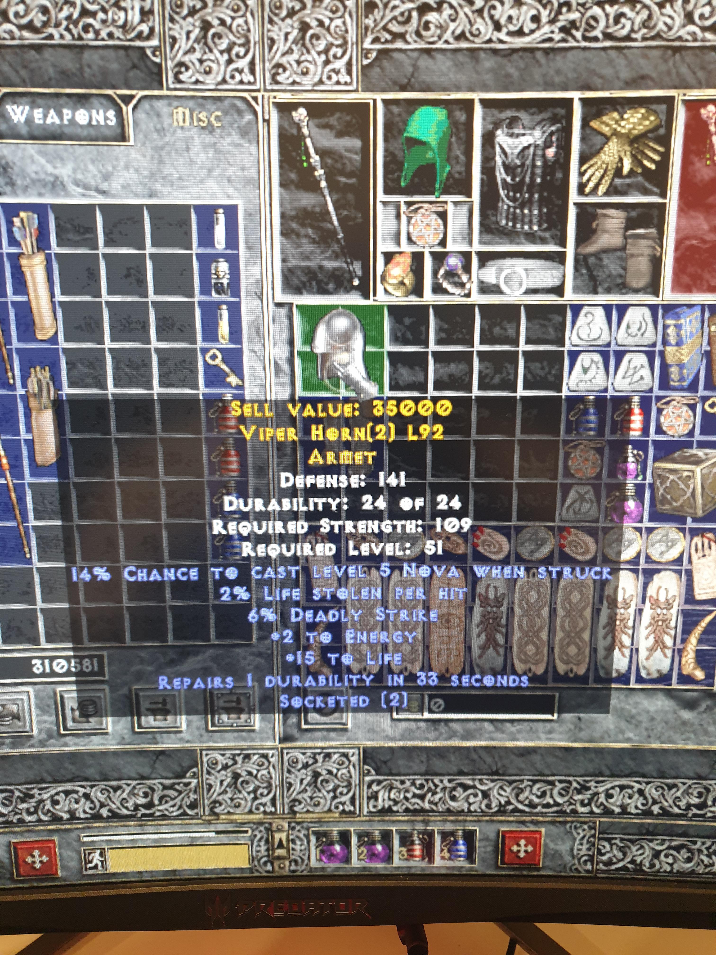 What 2 socket rune word can I use here? r/pathofdiablo