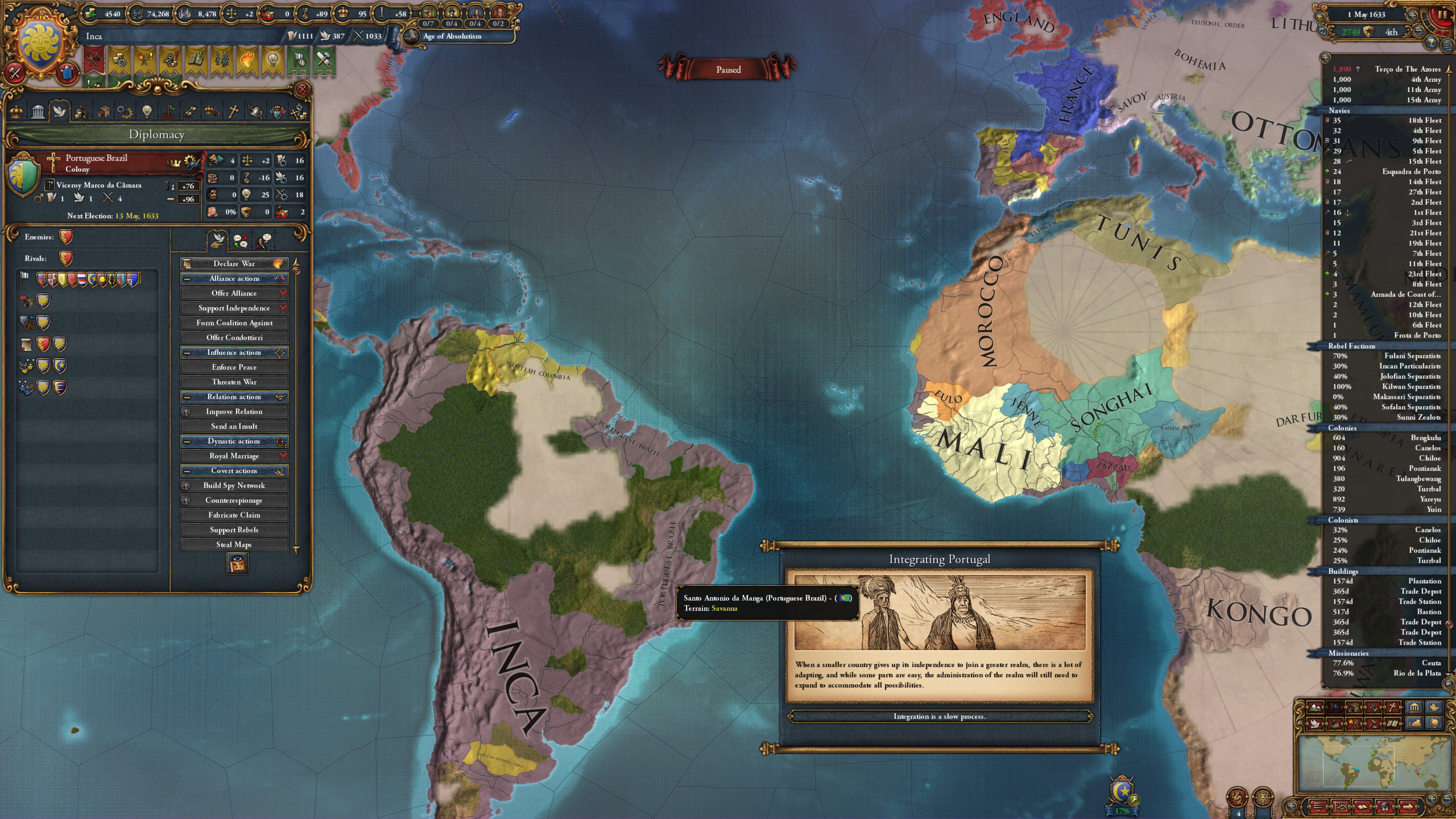 How to deal with colonial nation as Inca? r/eu4