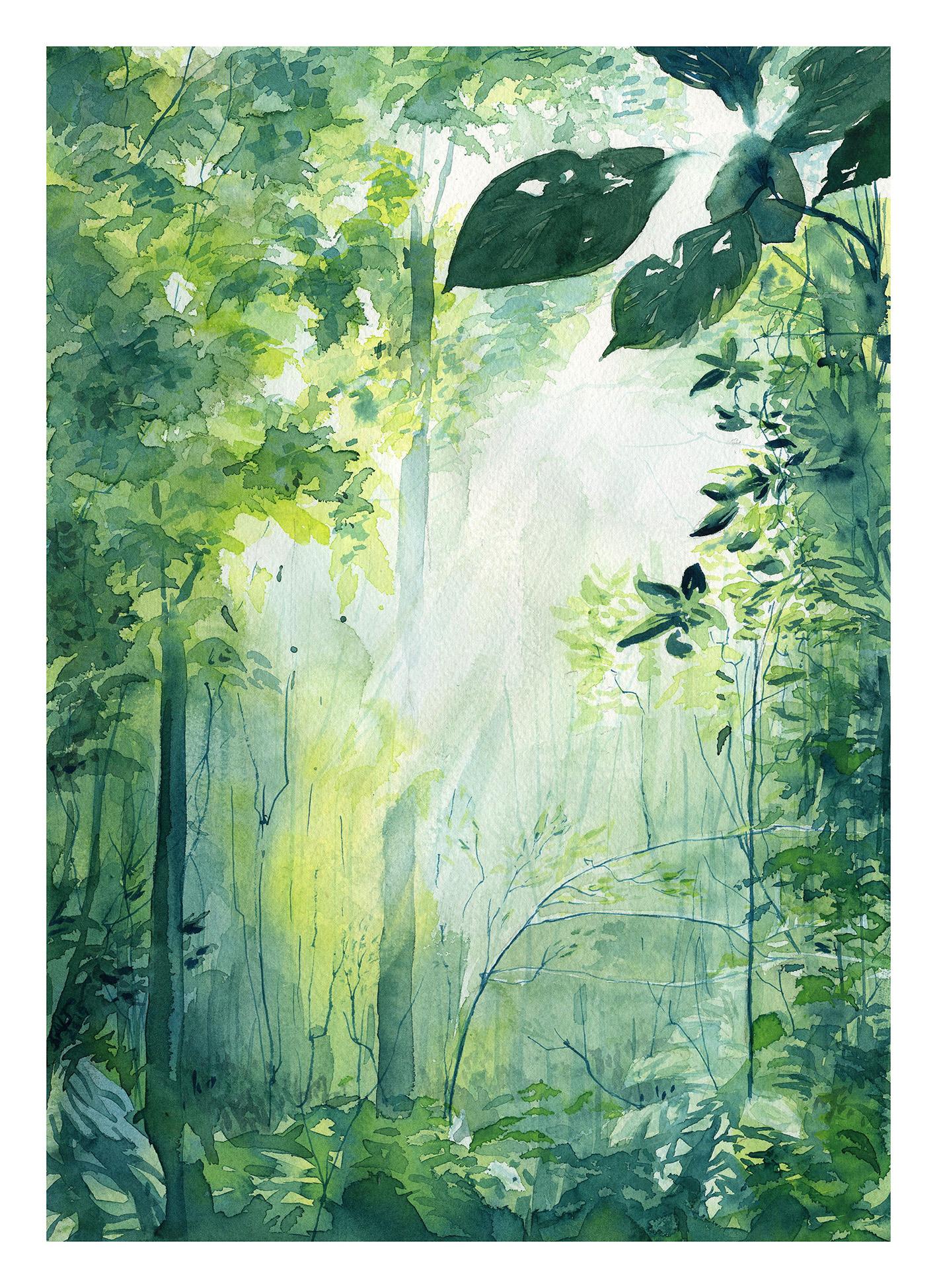 High Light, watercolor, 10x14" r/Art