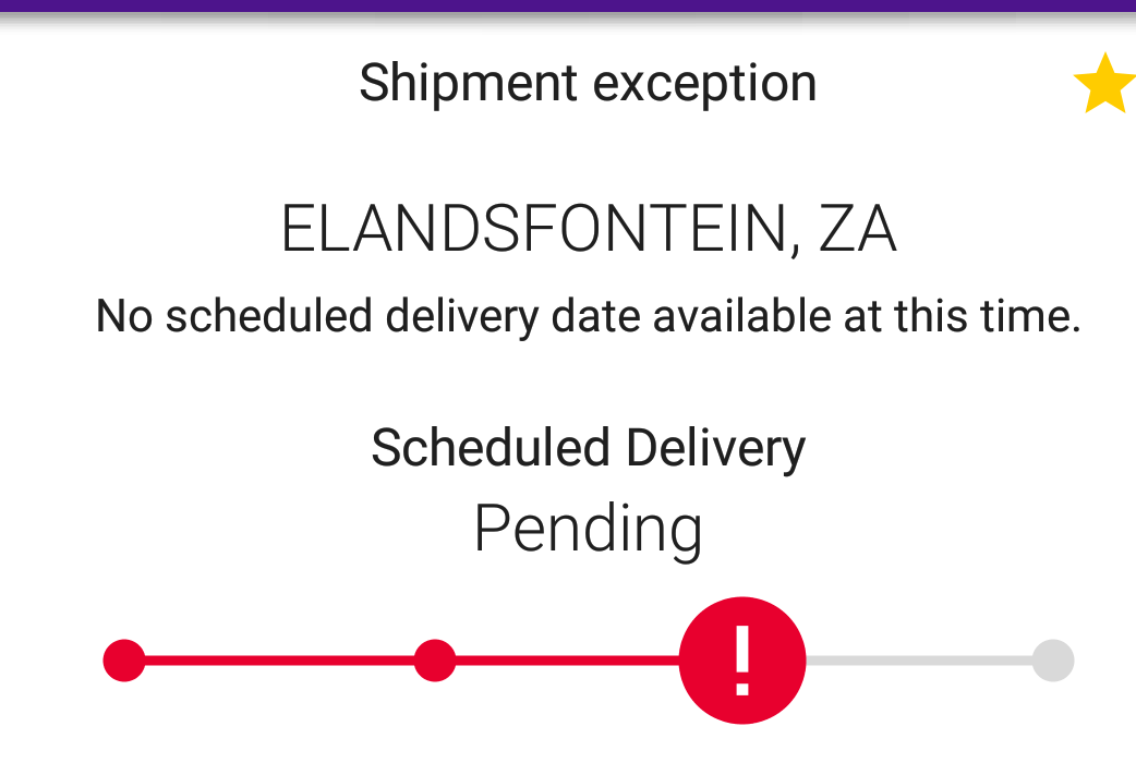 Can you please give me the meaning of shipment exception? r/FedEx