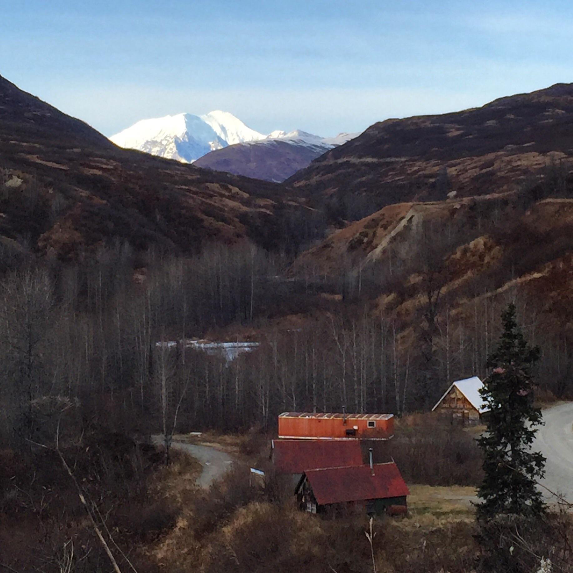 Petersville, Ak with Foraker in the back. r/alaska