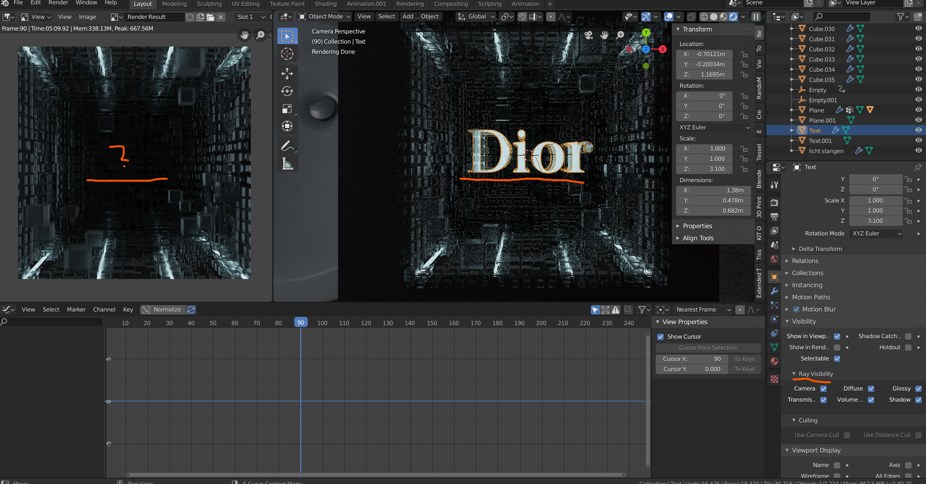 Help! Object not showing in render / what am I doing wrong? r/blender