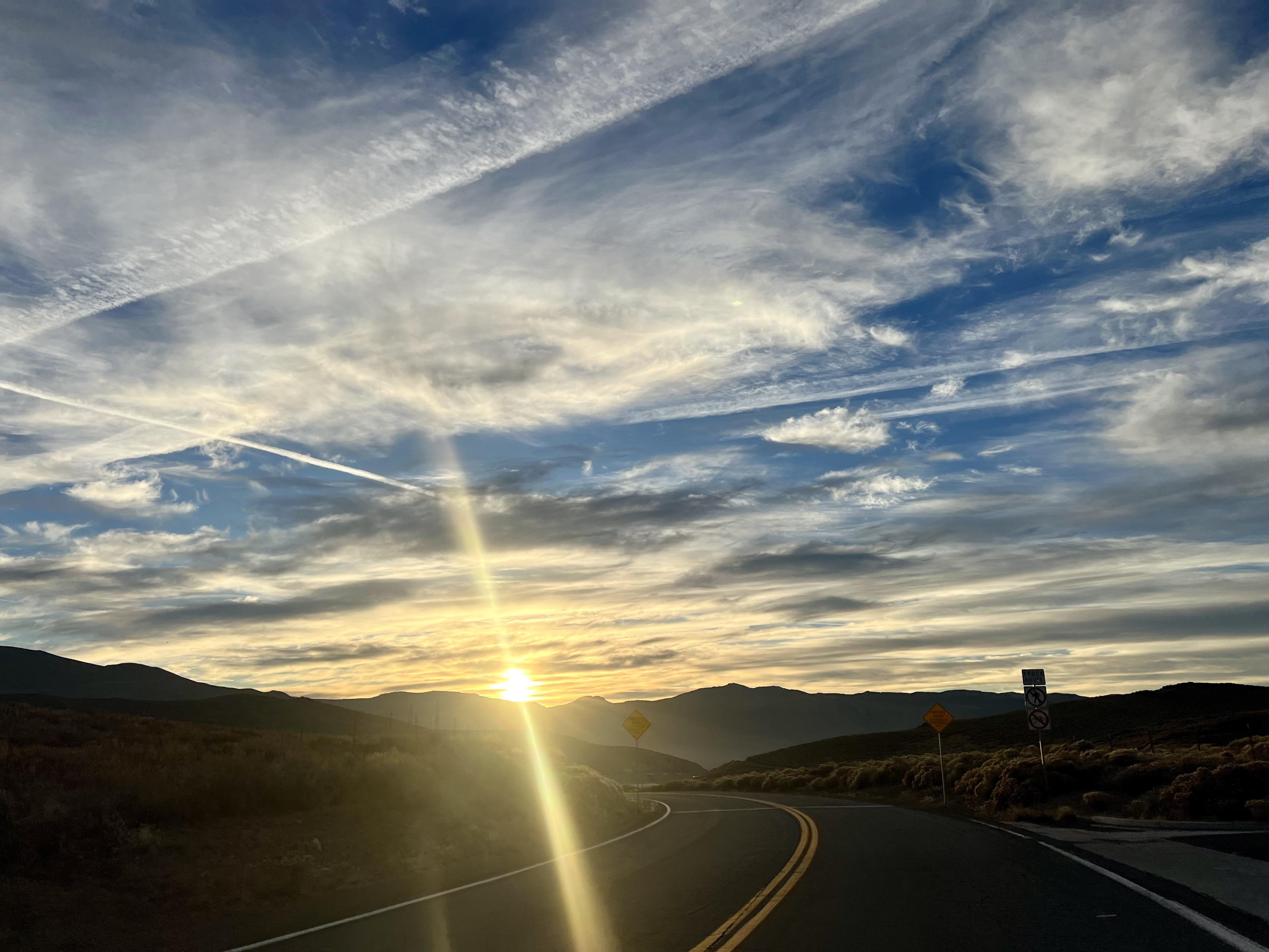 This morning over rattlesnake mountain r/Reno