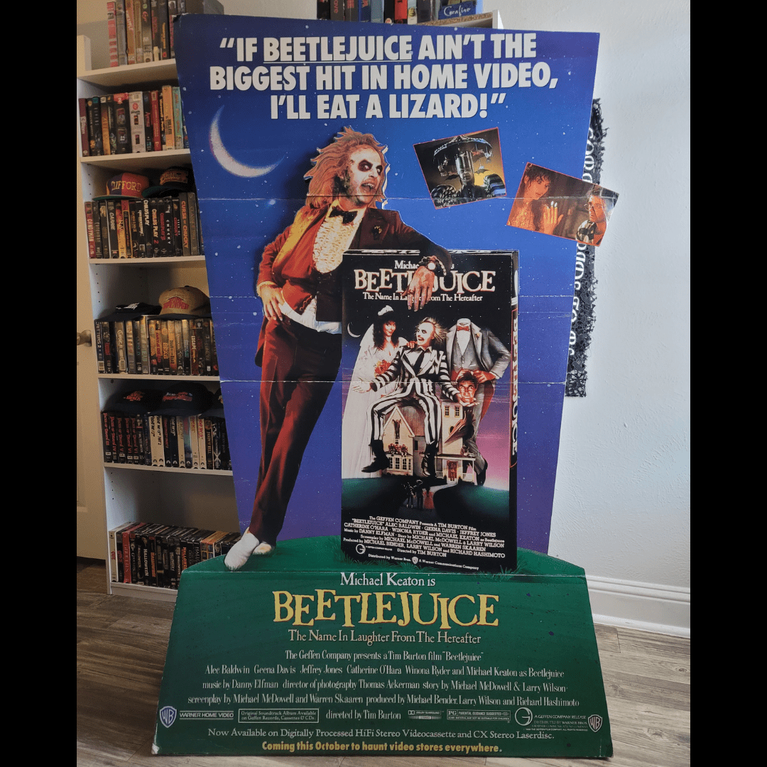 Not an actual tape, but scored this amazing video store standee today