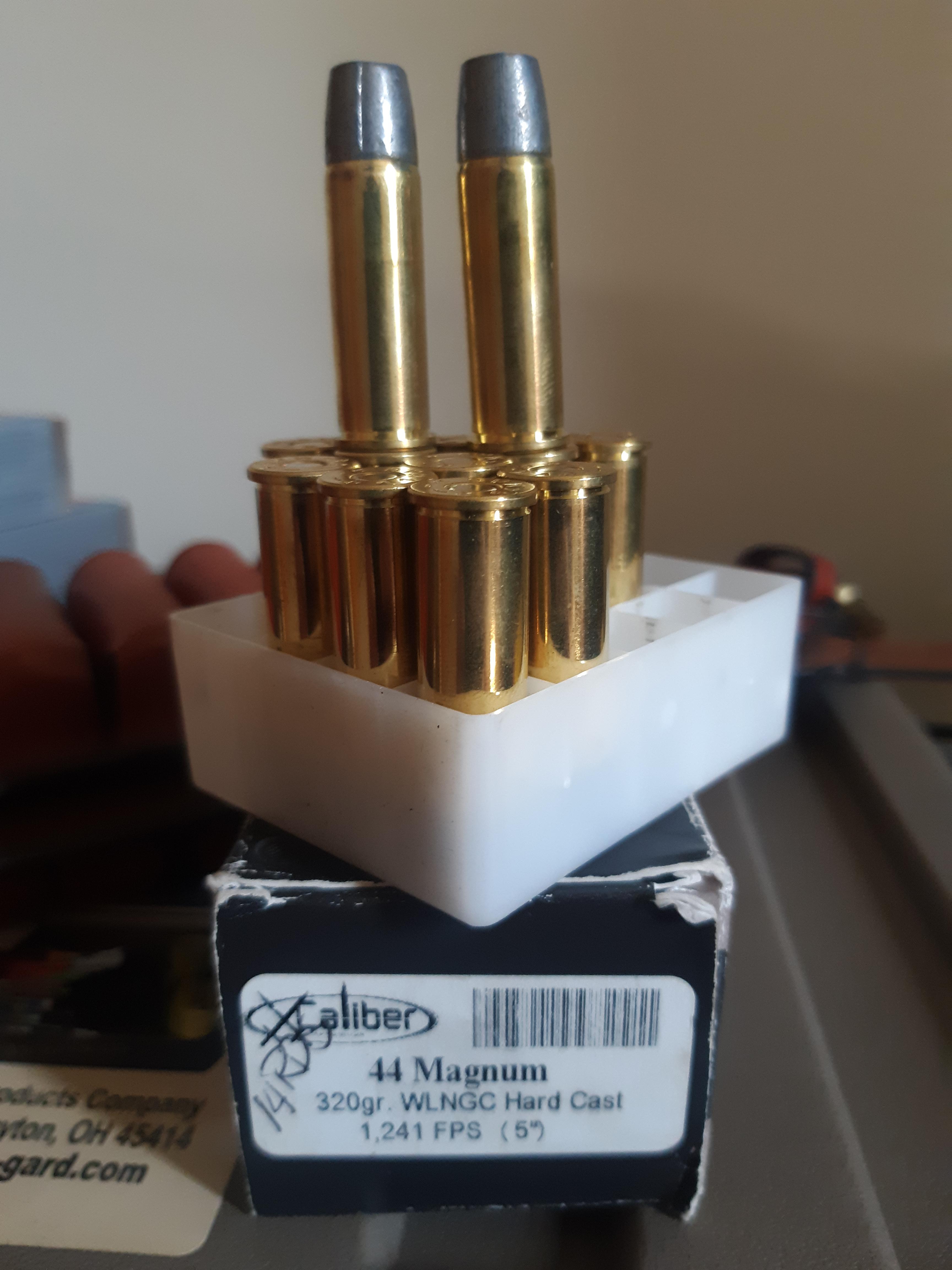 .44 magnums dont get any more .44 magnum then this. 320g hard cast lead