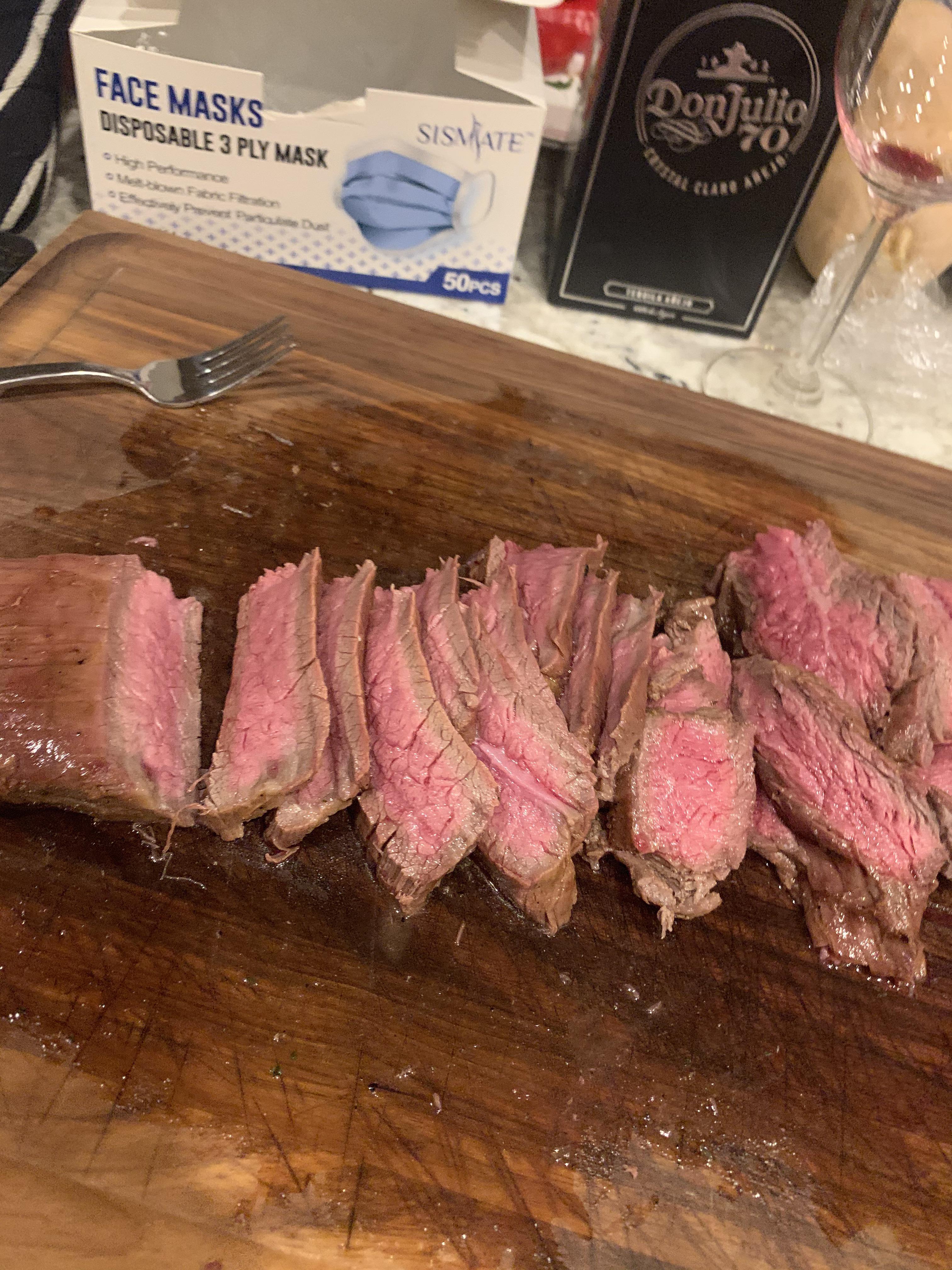Skirt steak over mesquite coals r/steak