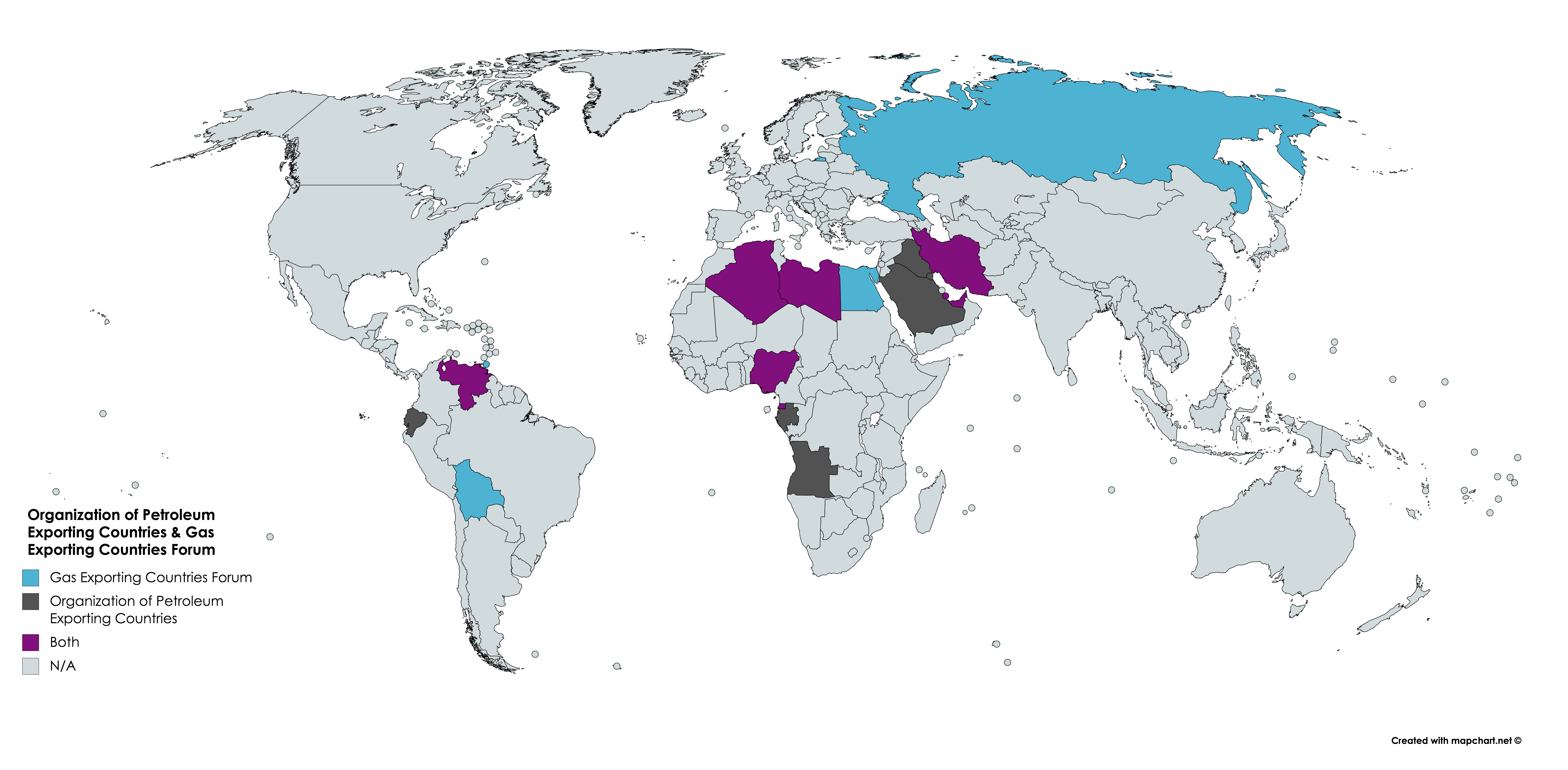 Organization of Petroleum Exporting Countries(OPEC) & Gas Exporting
