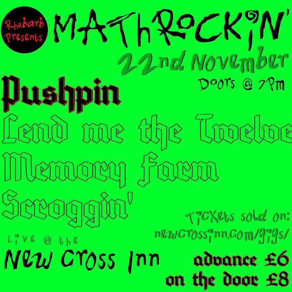 My math rock band's first gig is tonight in London !!! A night full of