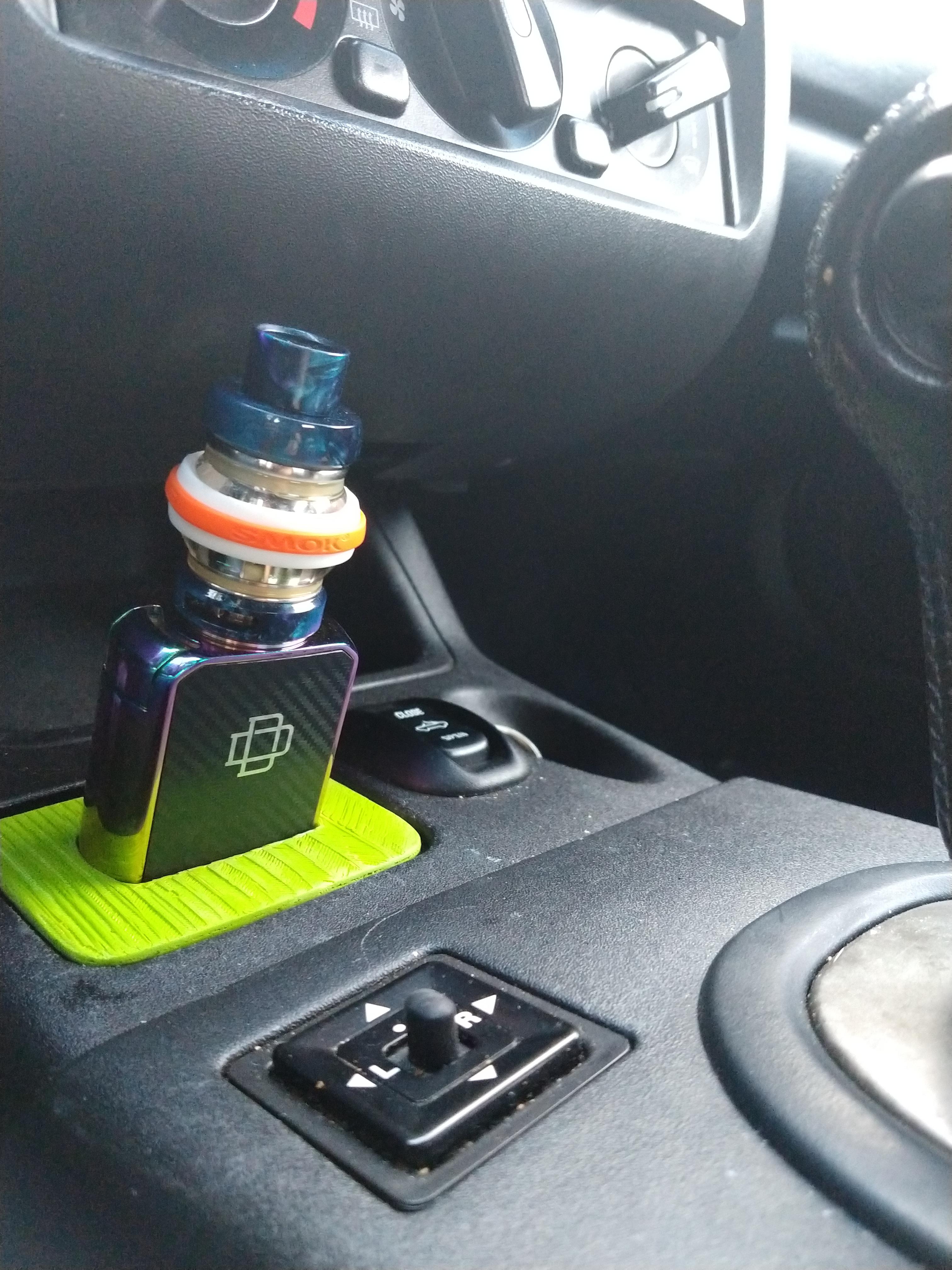 Heard something about vape holders. Here's one I 3d printed for my car