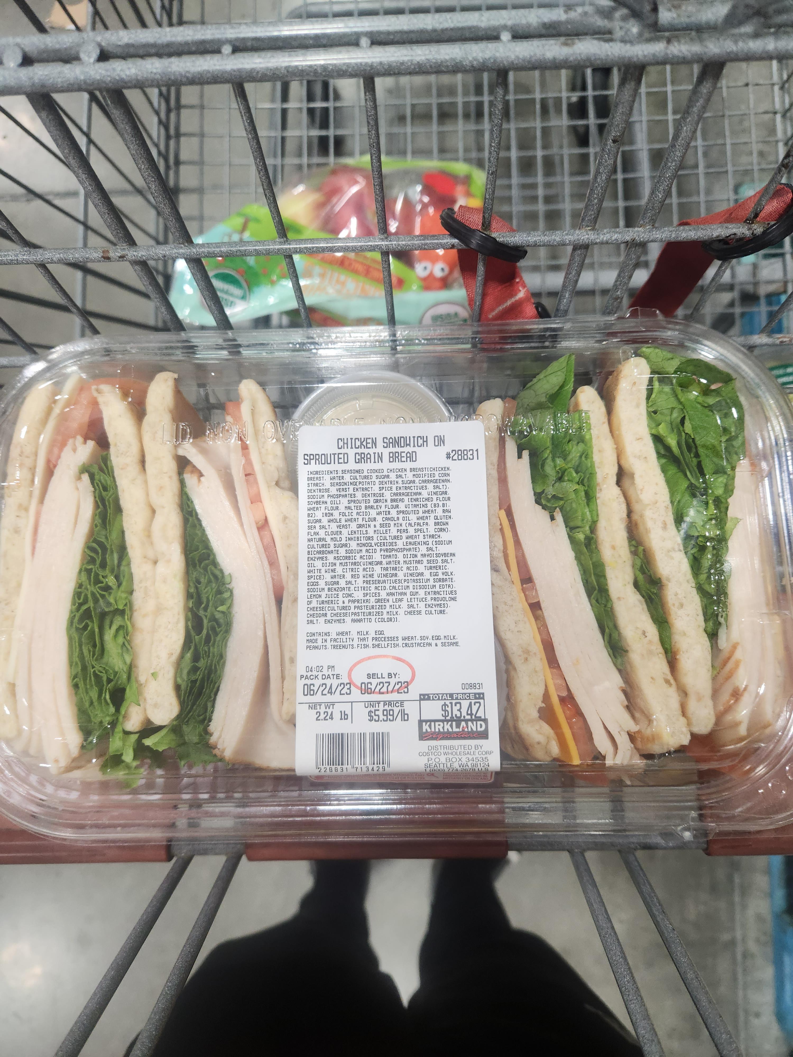 Calories in these costco sandwiches r/caloriecount