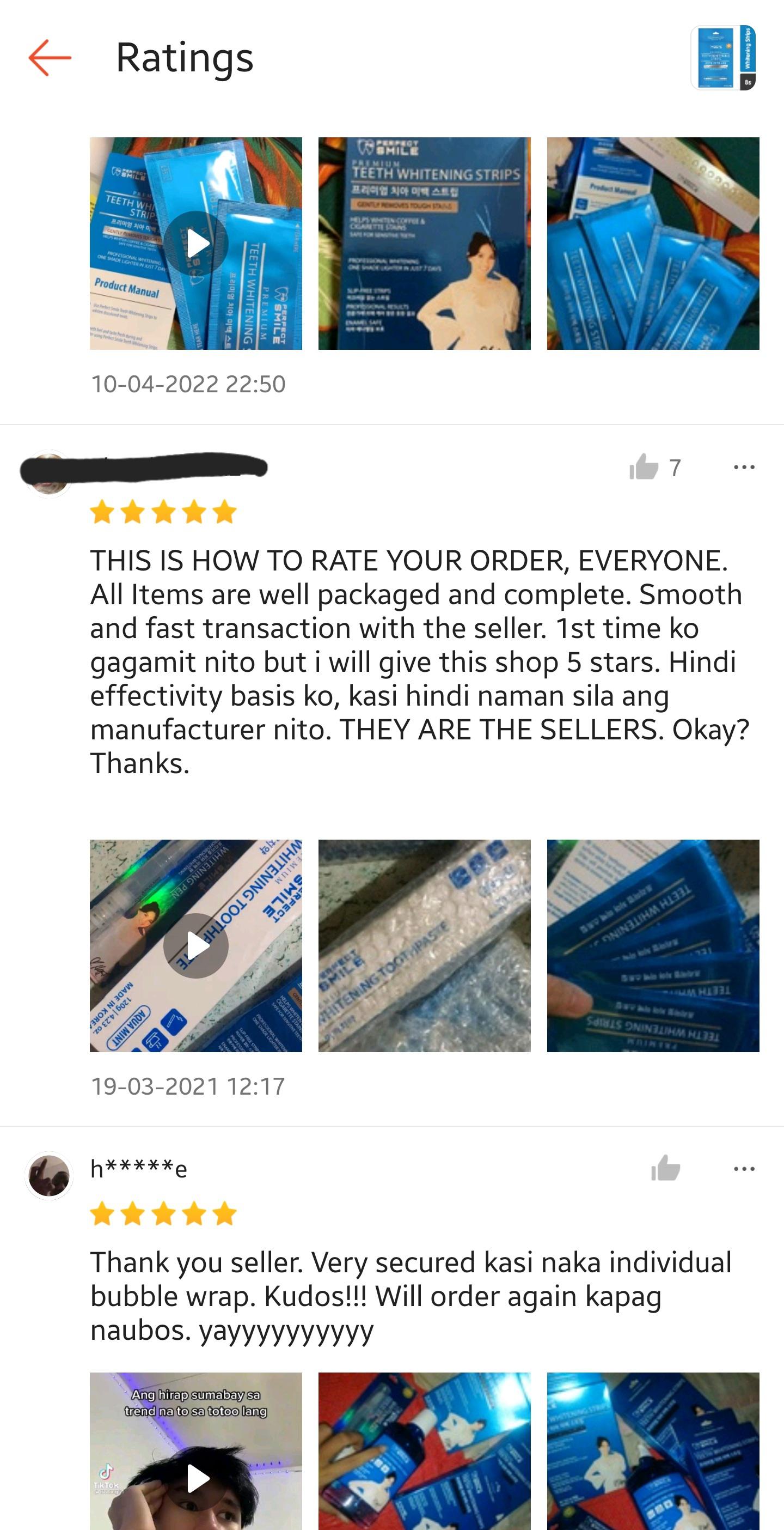 Ratings on Shopee and Lazada r/Philippines