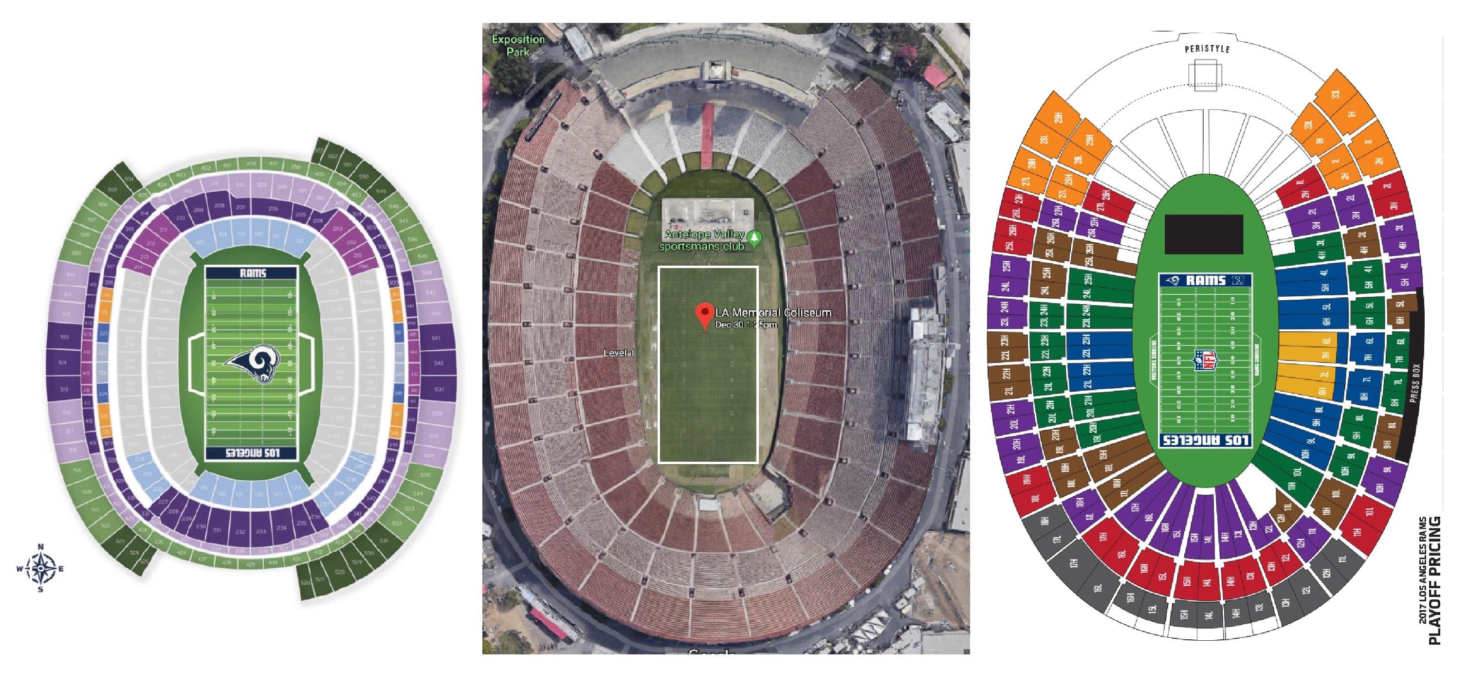Rough footprint comparison of new stadium vs Coliseum. With all the