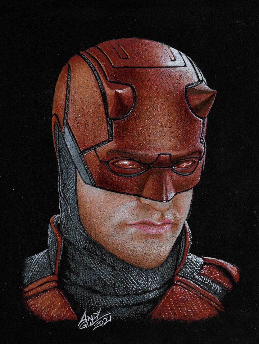 [FANART] Daredevil. Illustration by Andy Gill r/Marvel