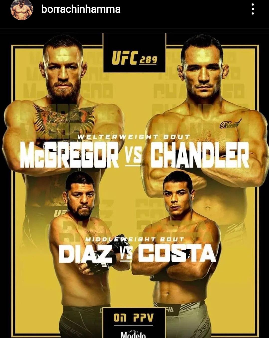 How much does Conor weigh? Chandler is not a small Lightweight and