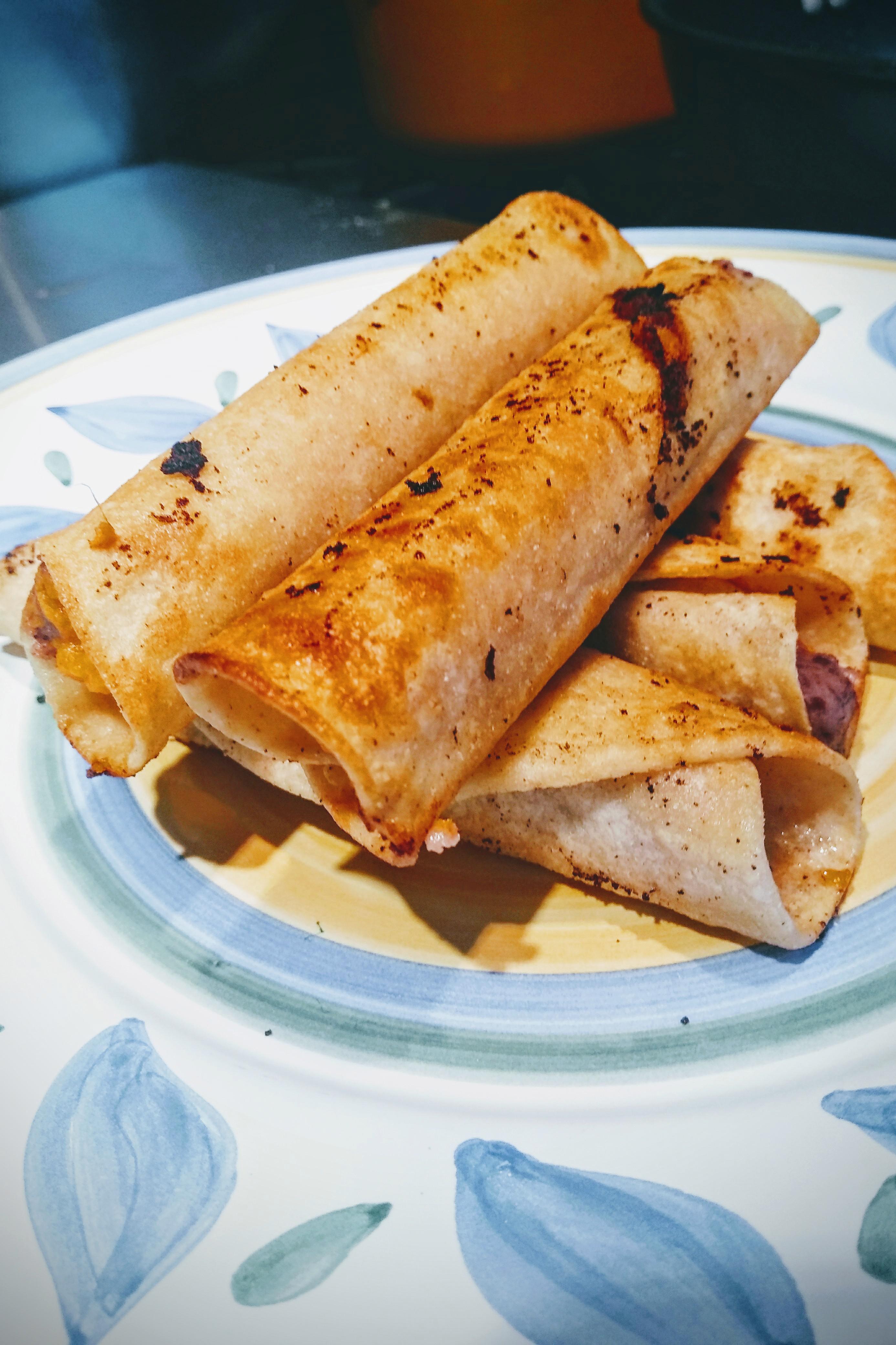 Homemade Black Bean and Sweet Potato Taquitos r/vegan