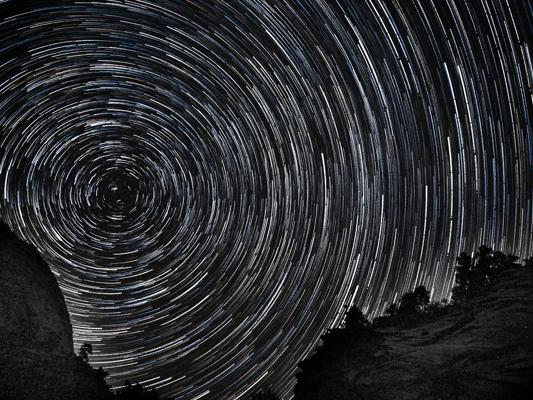 Sony a6000 kit lens astrophotography (star trails) at Zion NP r/a6000