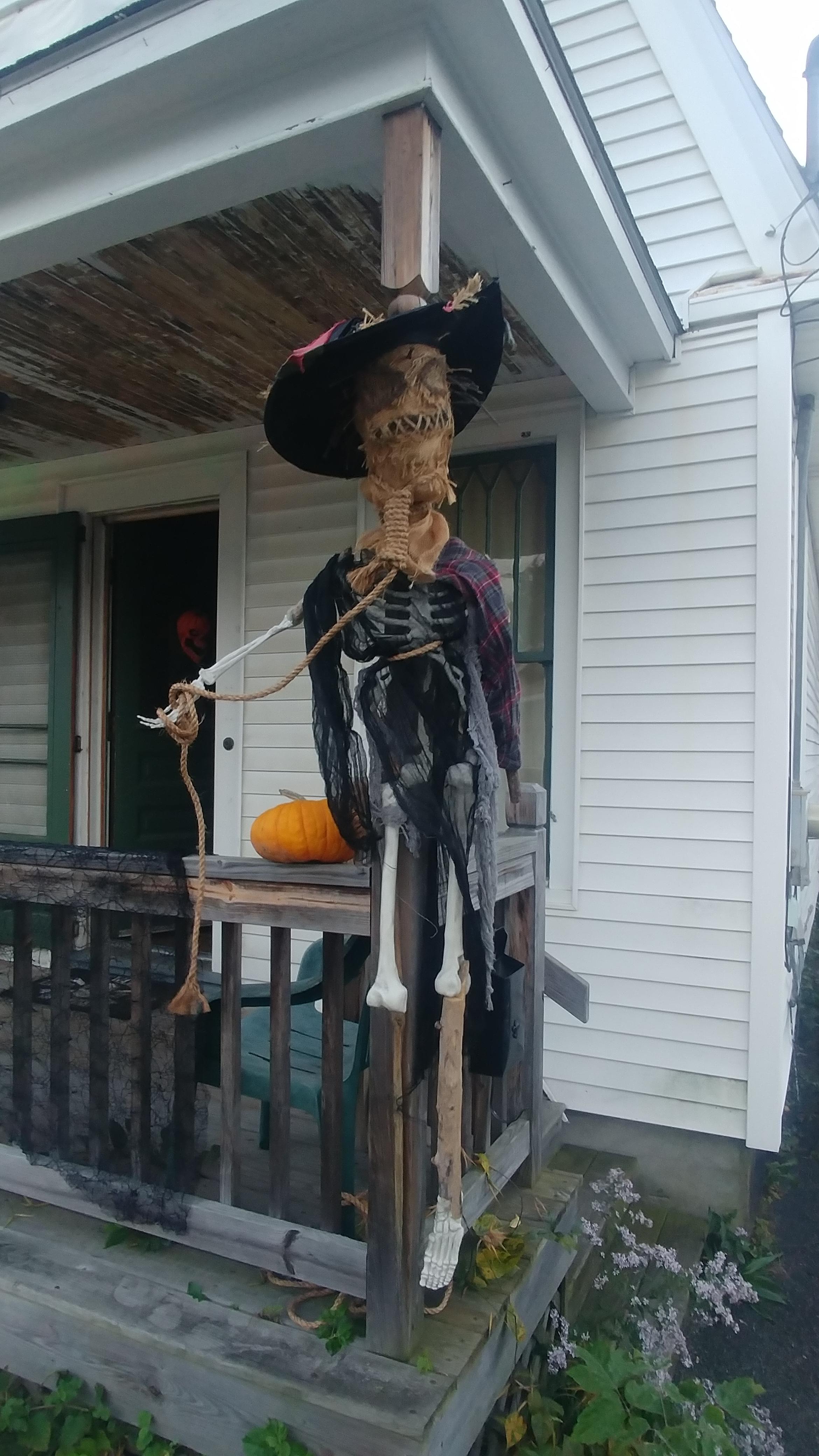 A scarecrow I made a few years ago r/halloween