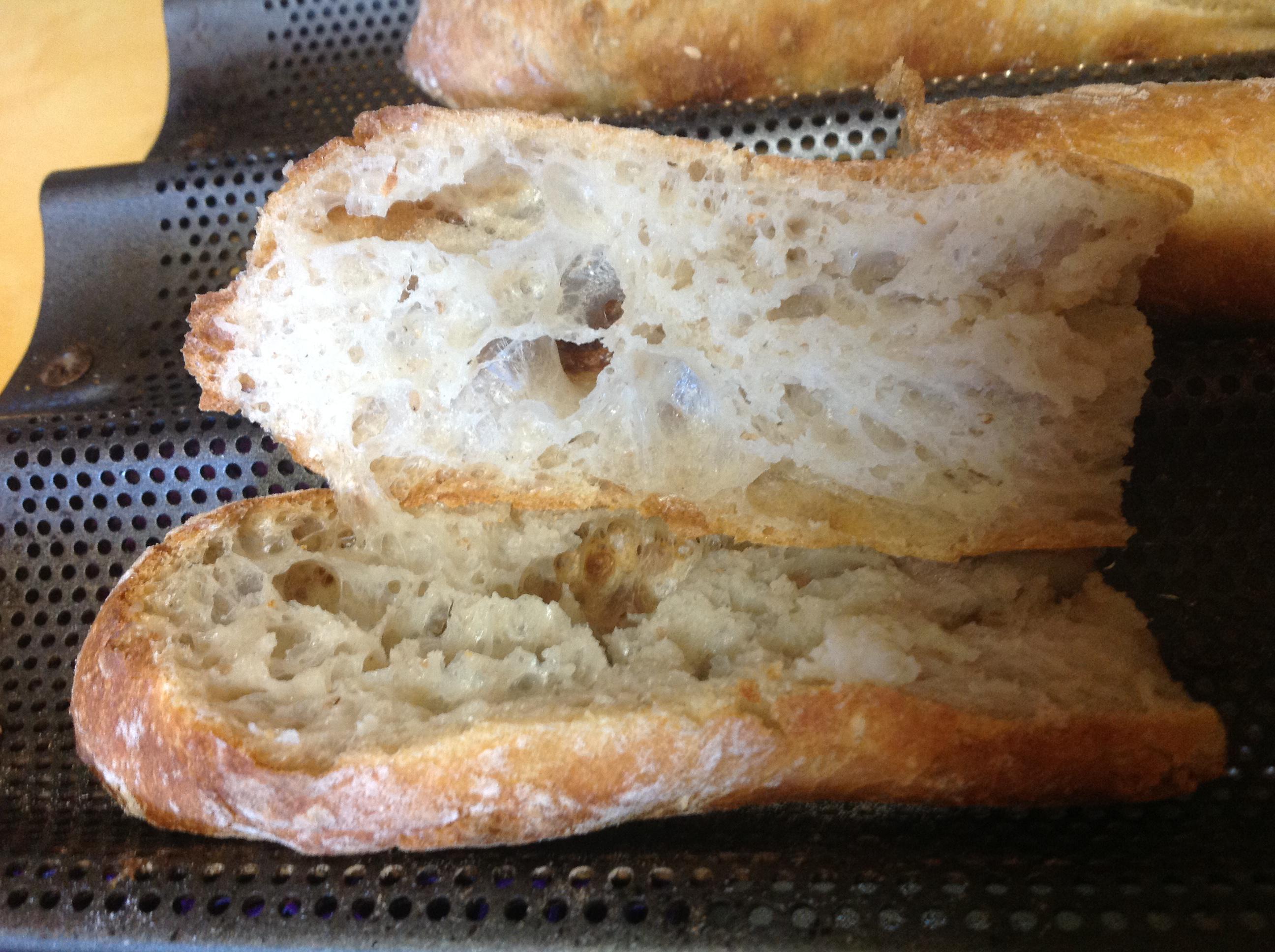 Just another day in the kitchen. I love baguettes. Bread flour + Whole