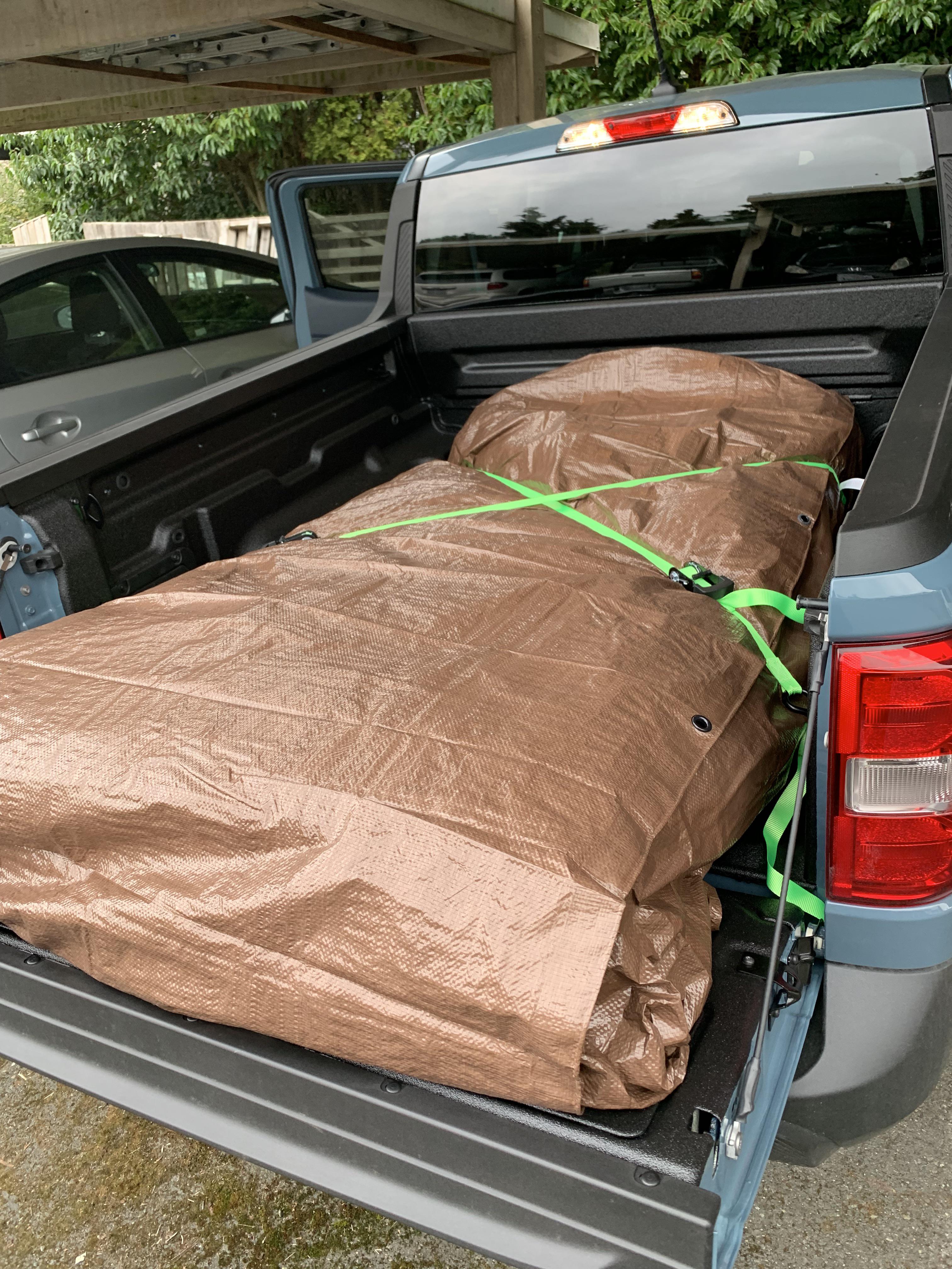 First “real truck” haul taking a twin mattress up to college for my