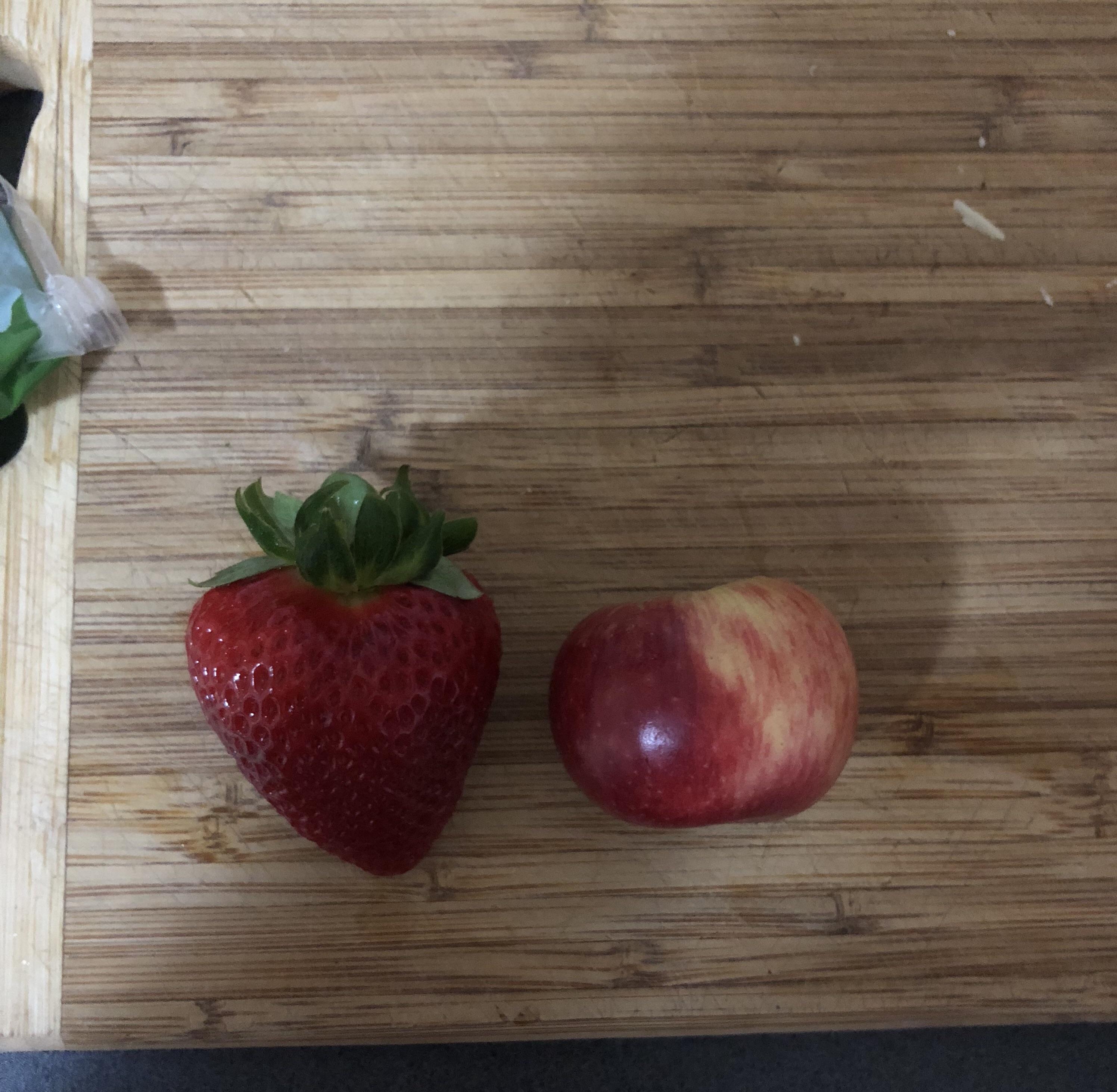 Packing my daughters school lunch and the strawberries are bigger than