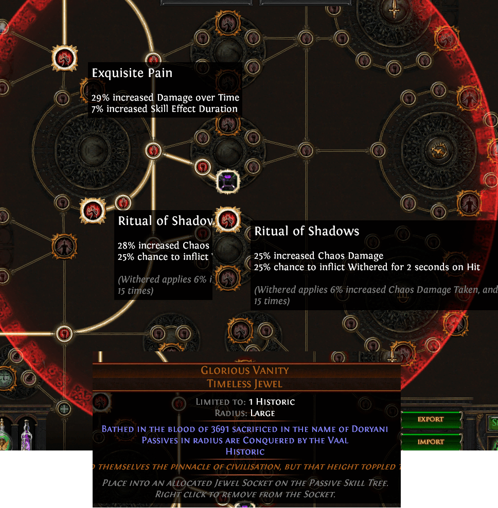 Timeless Jewel gave my build 50 wither on hit. r/pathofexile