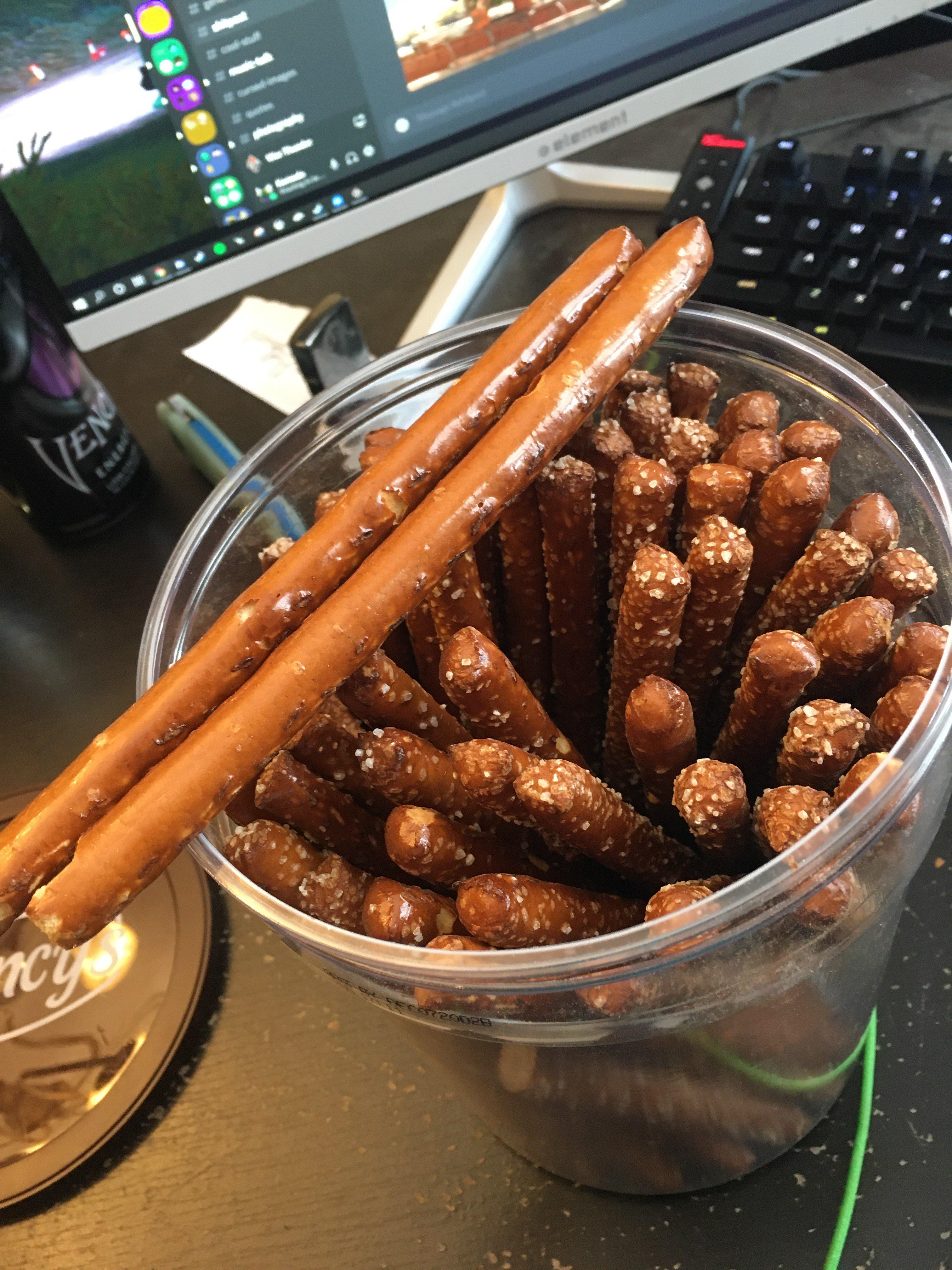 I got not one, but TWO completely unsalted pretzel sticks (every single other stick is covered