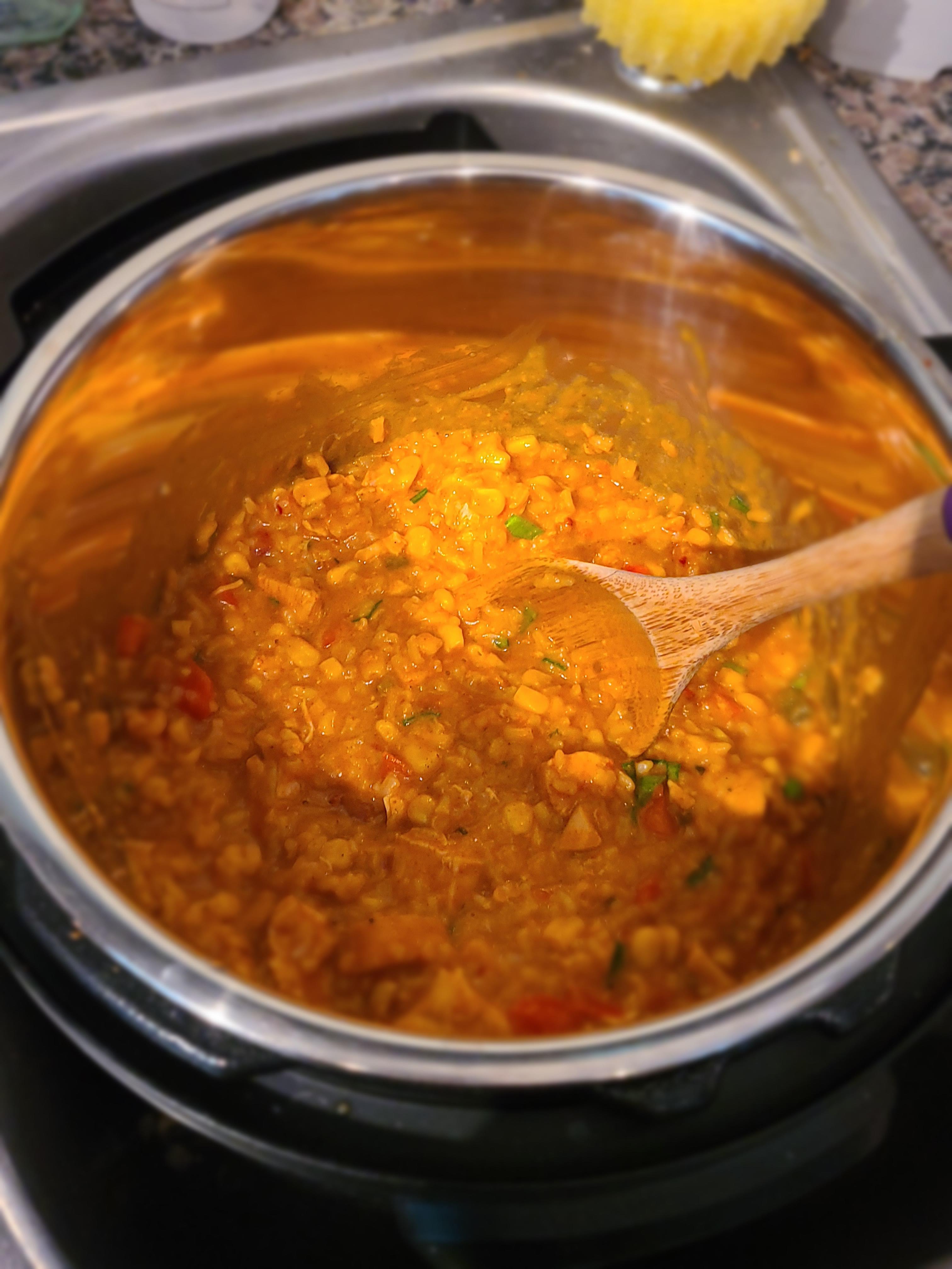 First proper meal chicken burrito bowl! r/instantpot