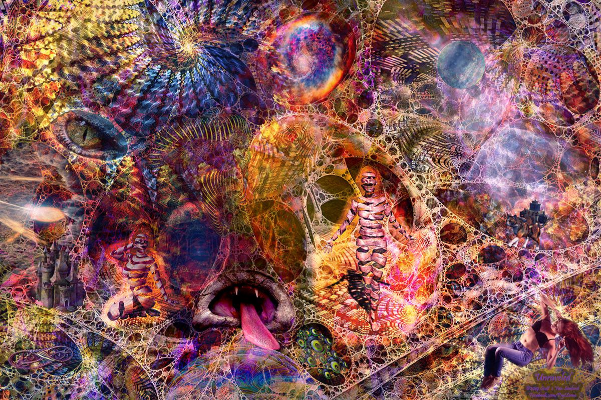 Unraveled, PsytScene, Digital Tapestry, 2019 r/LSD