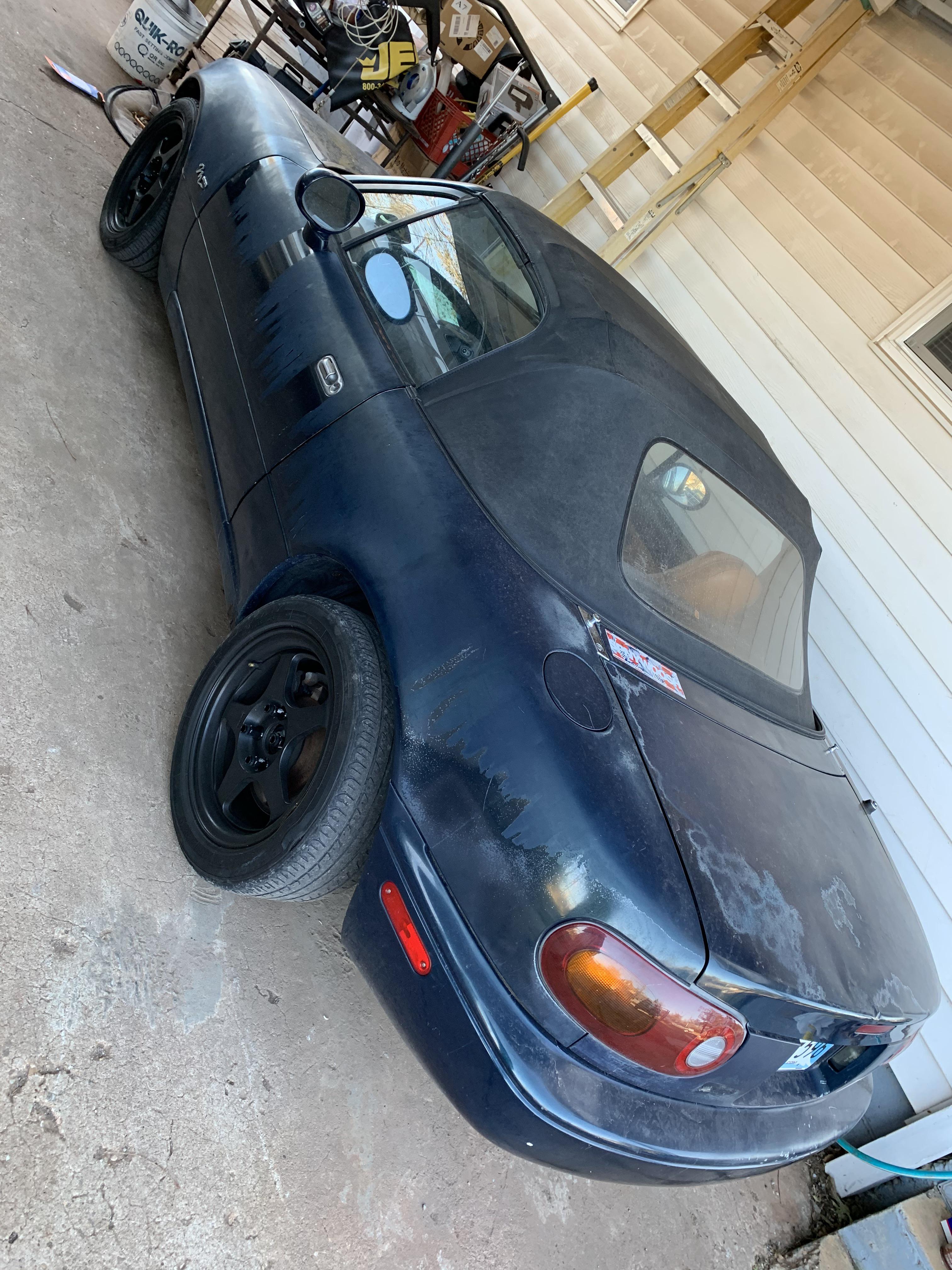 Gotta love offerup and cheap rims. I need a hardtop and a paint job