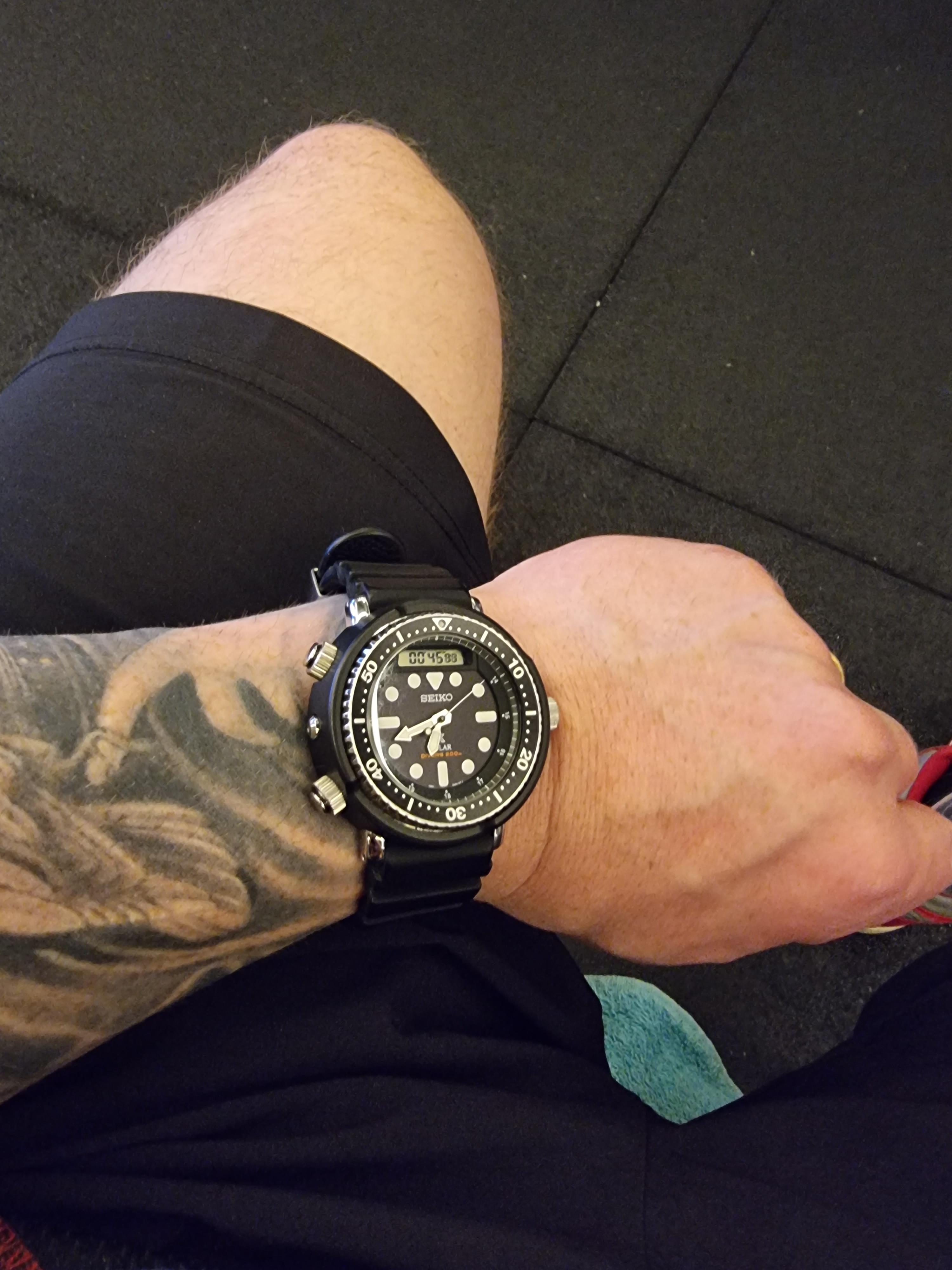 Seiko Prospex Arnie Watch SNJ025 Black Dive Sport Watches Huckberry