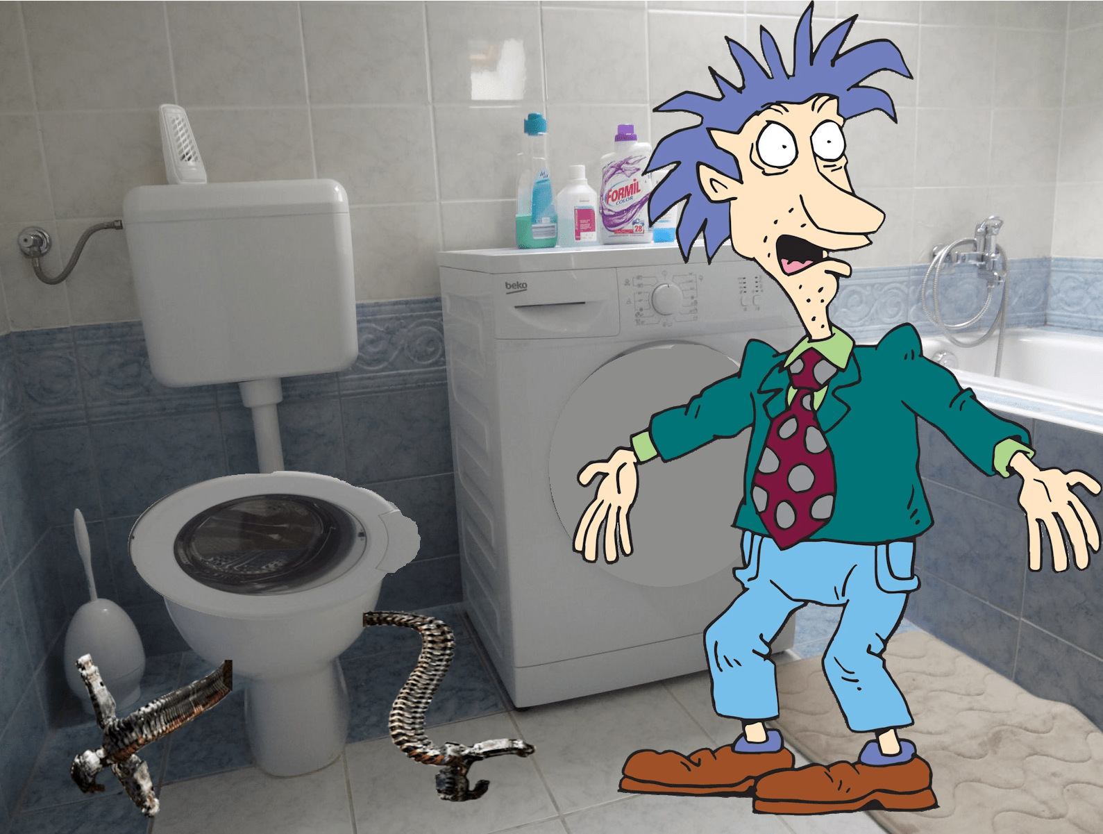 Dreamt that I was watching Rugrats and Stu invented a toilet that also