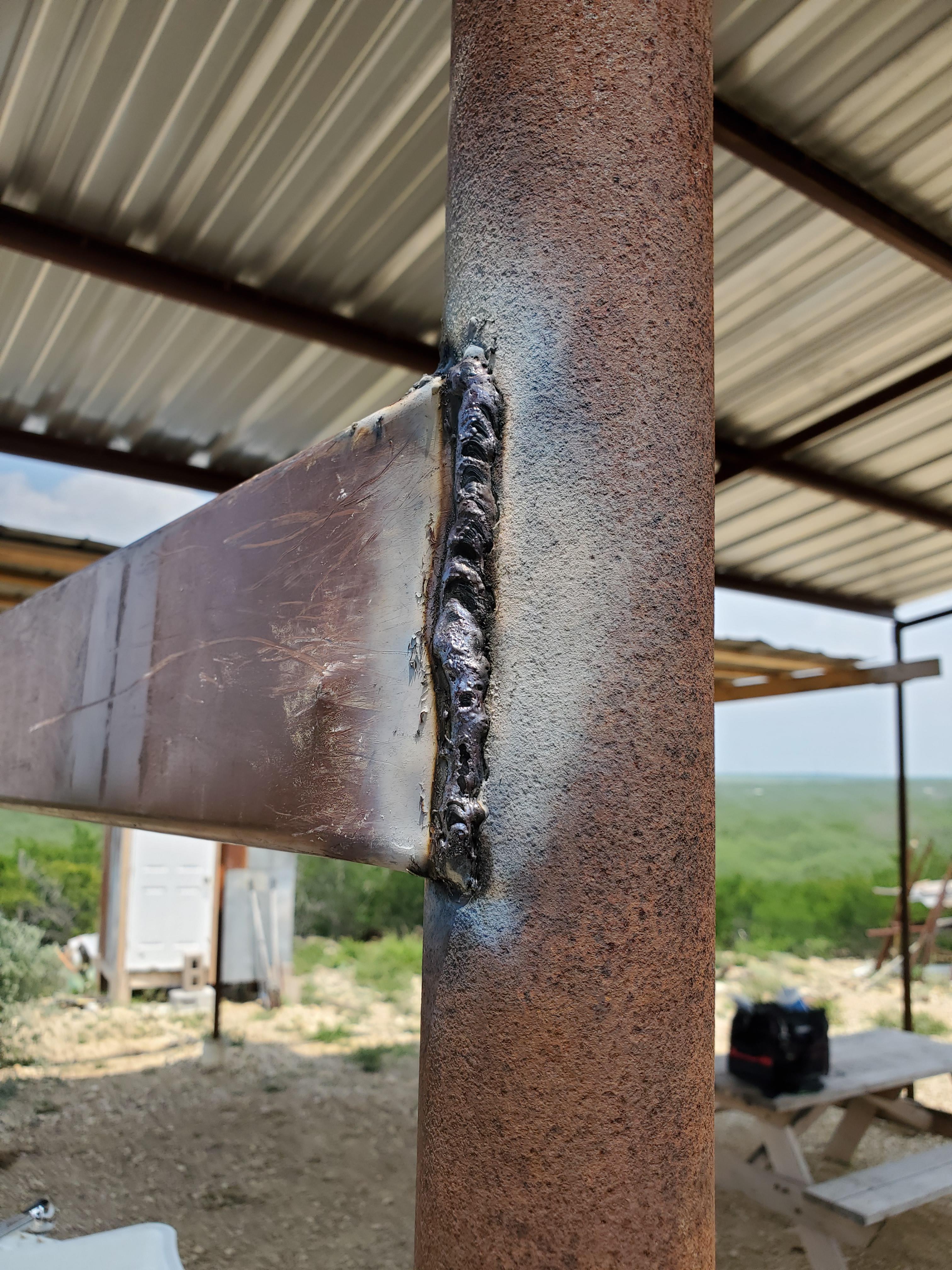 Practicing my arc welding at the ranch r/Welding