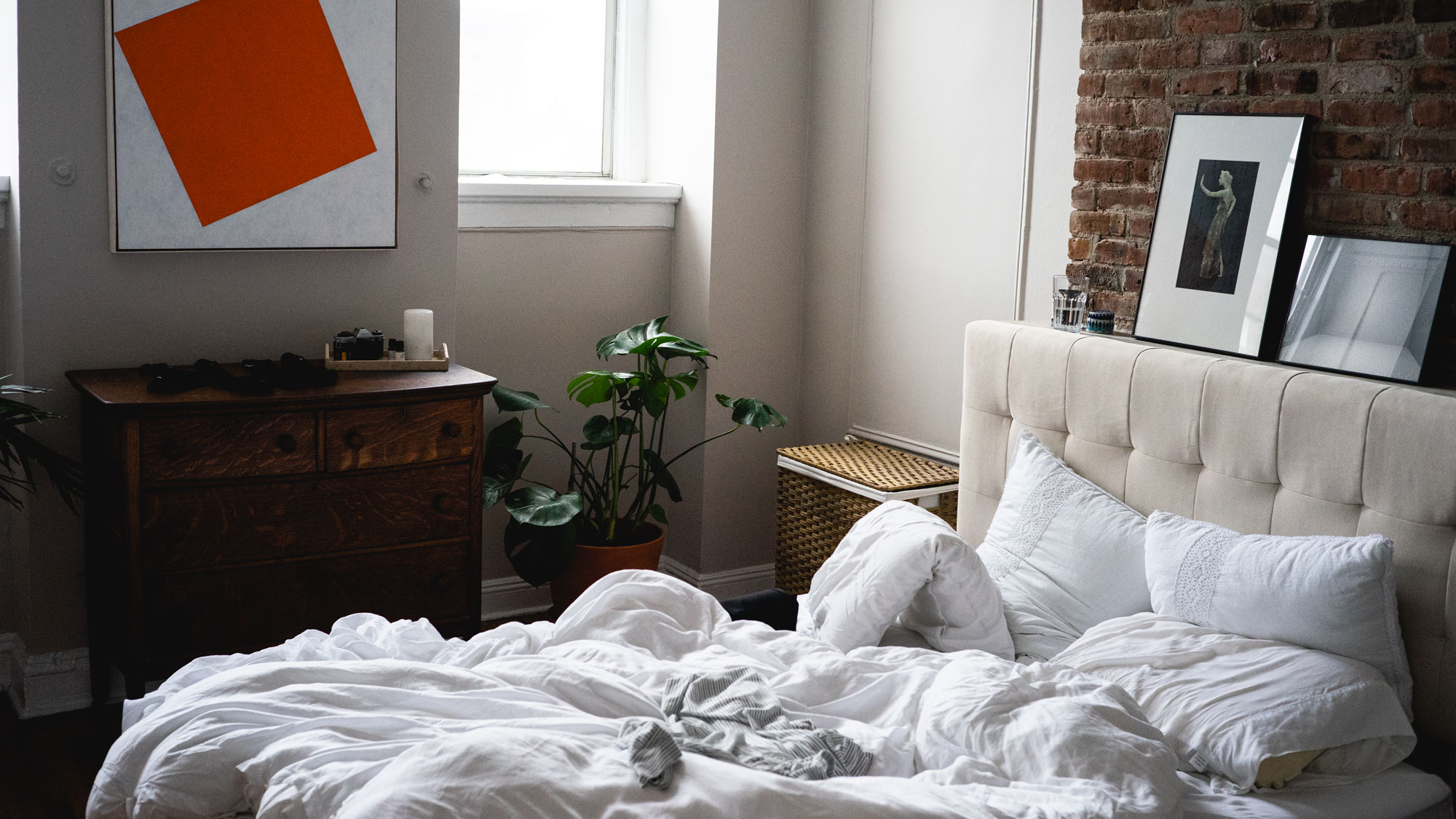 There's something so cozy about an unmade bed (Brooklyn, NY) r