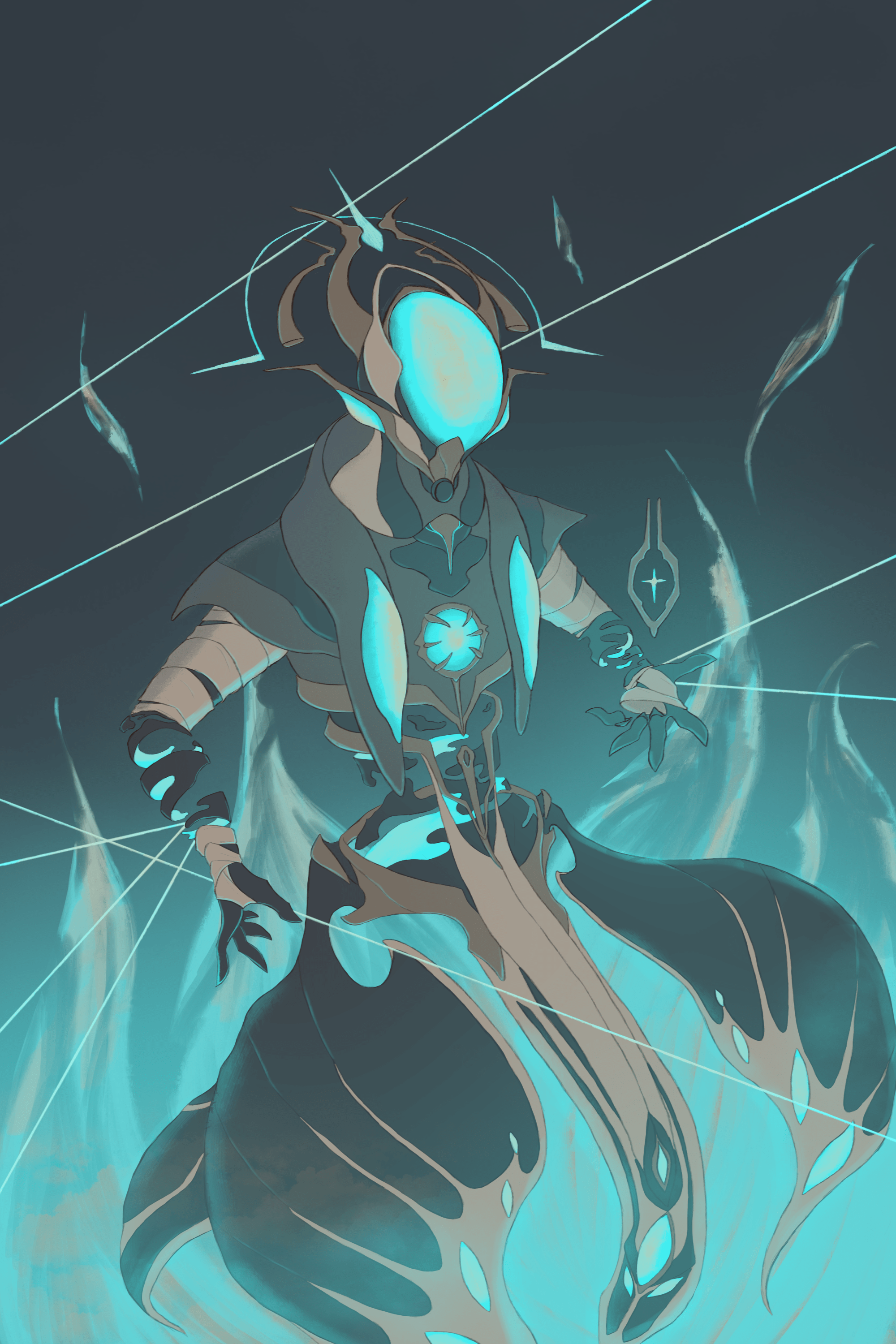 "My name was Rell" Harrow Deluxe fanart Warframe