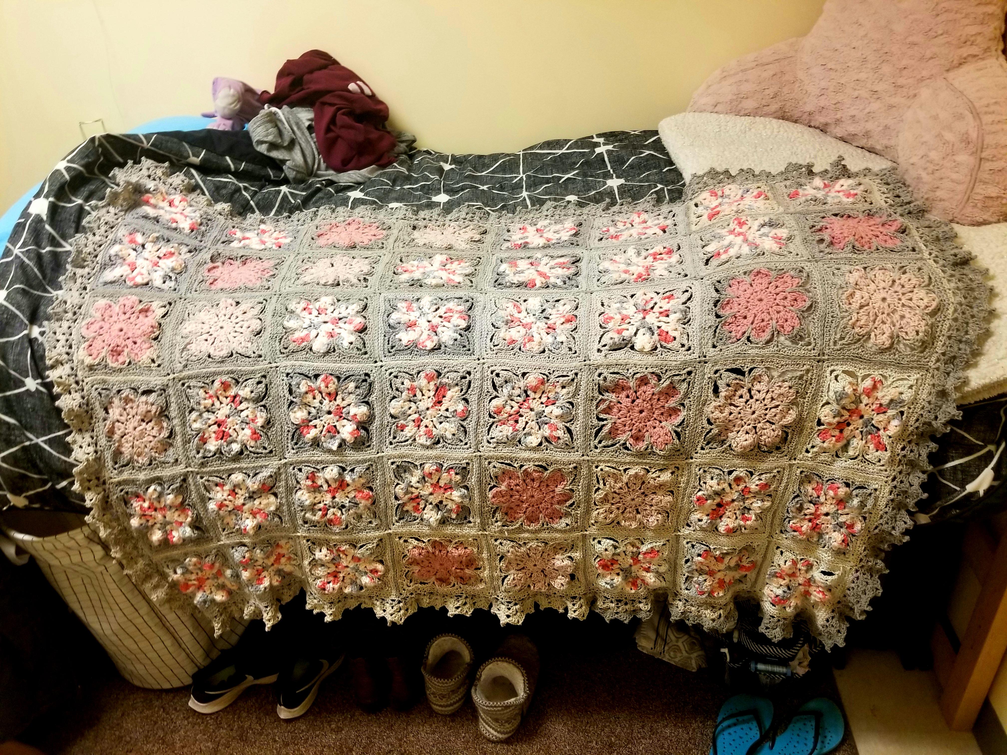 Just finished my first patterned baby blanket! Normally I just make