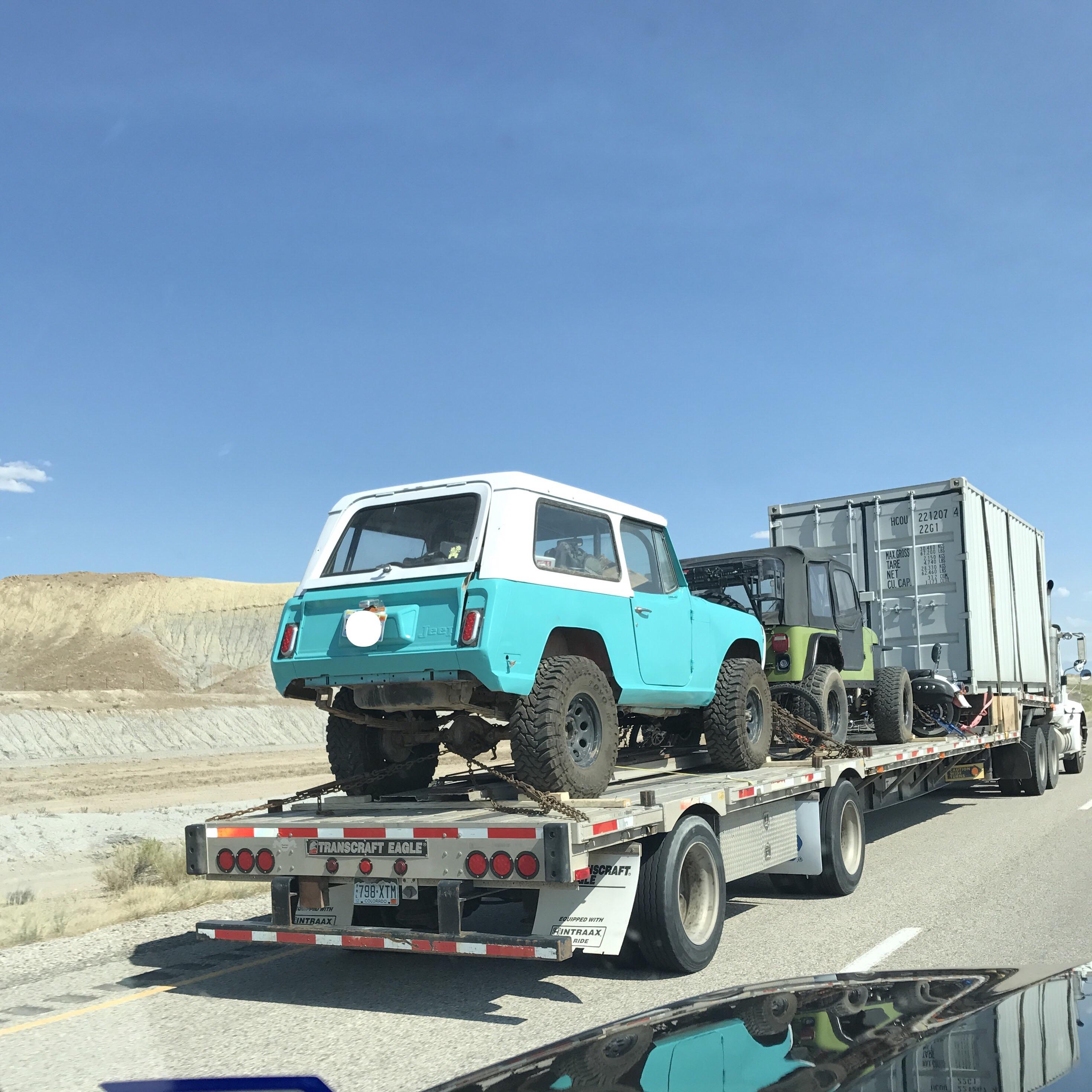Spotted on the highway bound for Moab Jeep