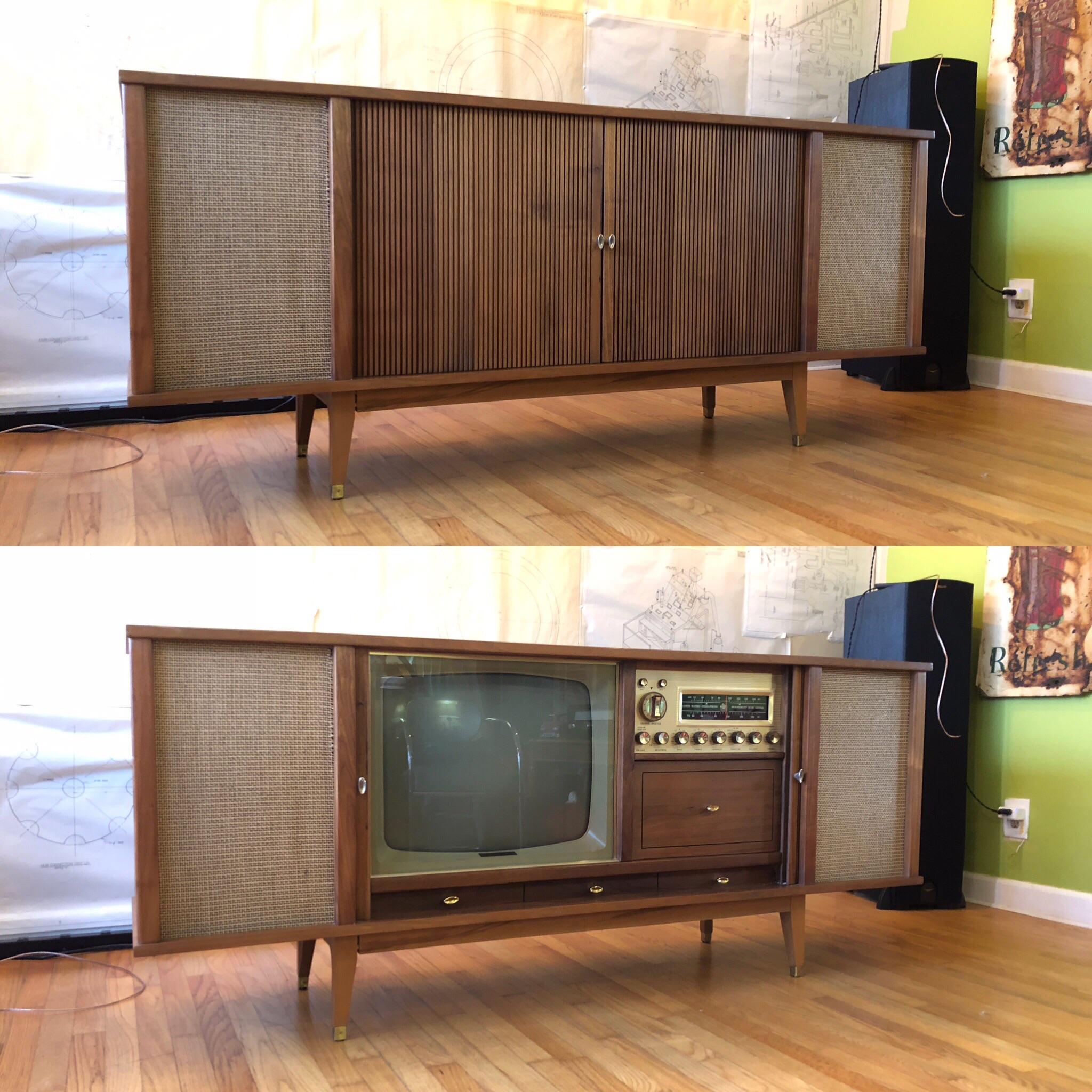 My 1960 62 Mint Condition Fully Functional Solid Walnut Curtis