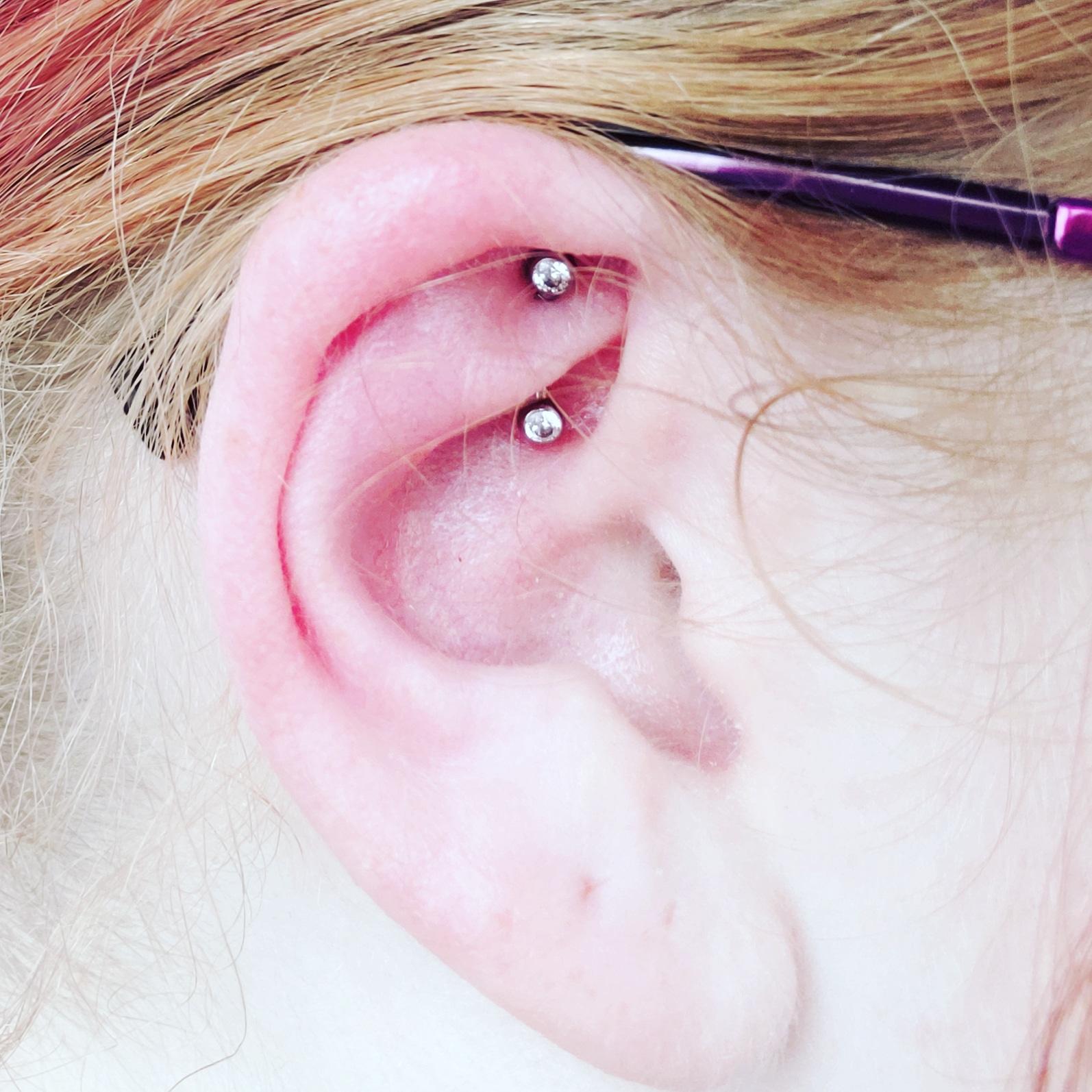 Got my rook piercing!!!!! Absolutely love it. Alex at Pierced in Upper