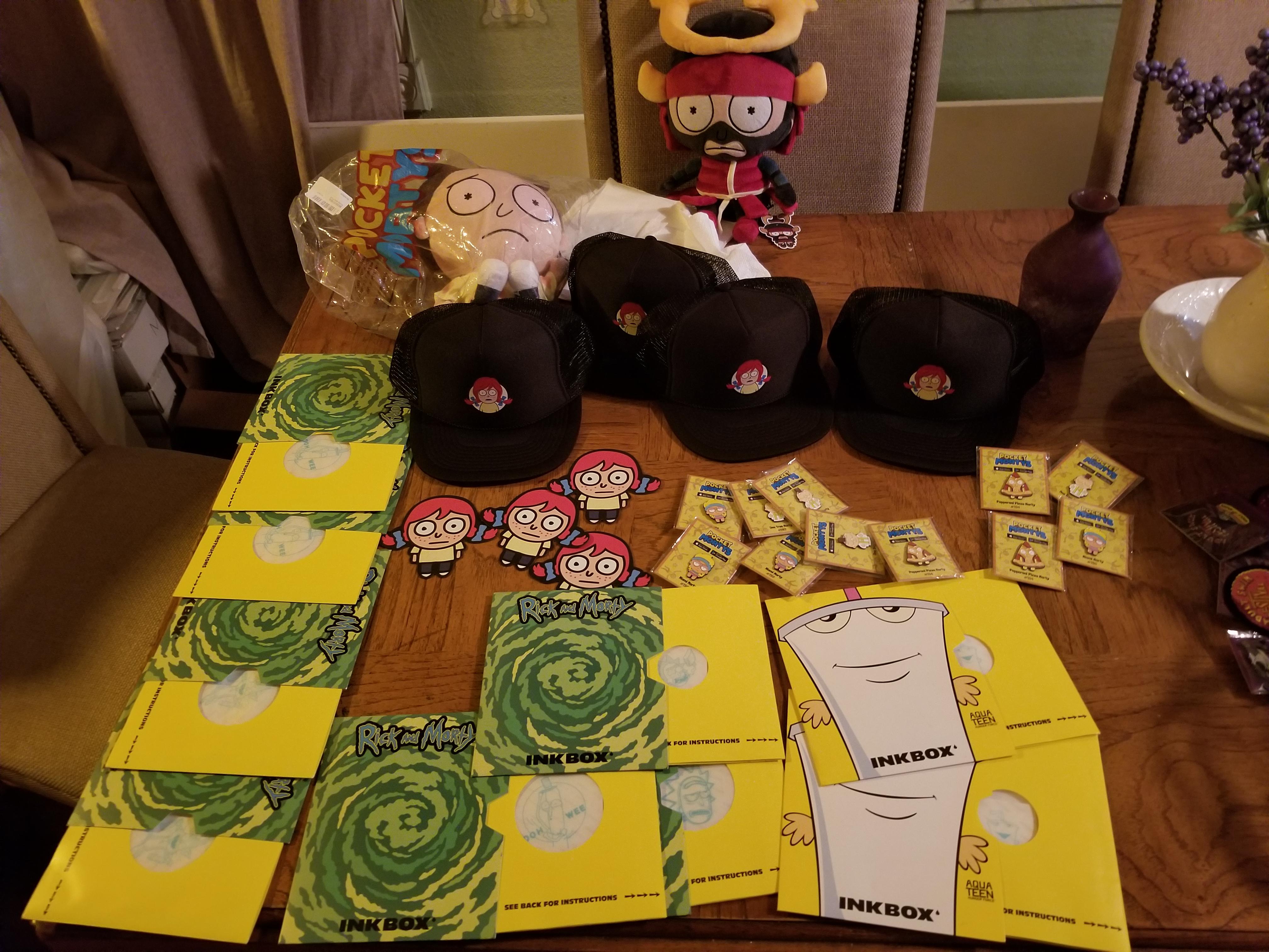 I went to the Adult Swim Fest & they gave away alot of FREE Pocket