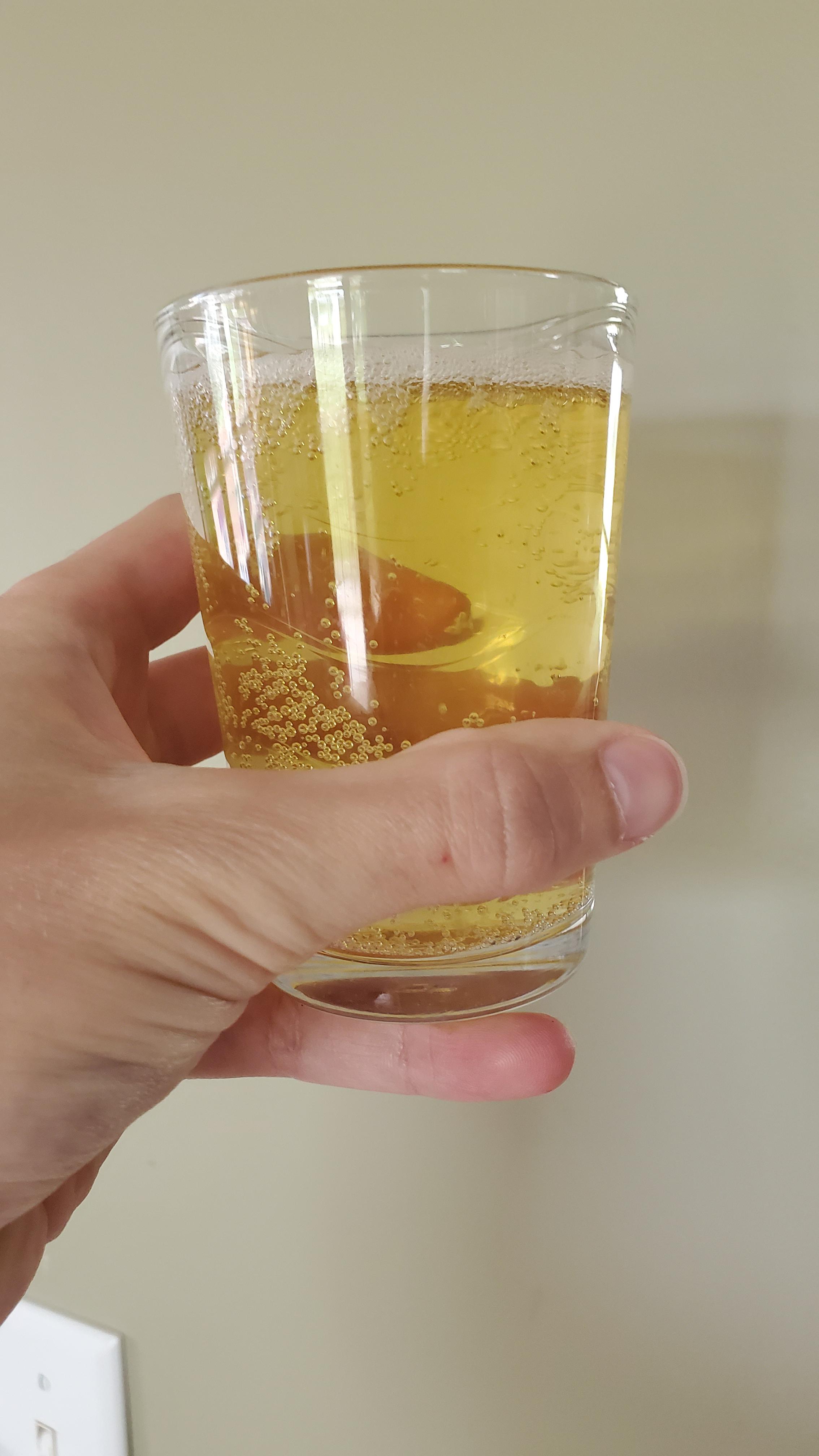 So apperantly aging kombucha is a good idea. This is apple booch that I