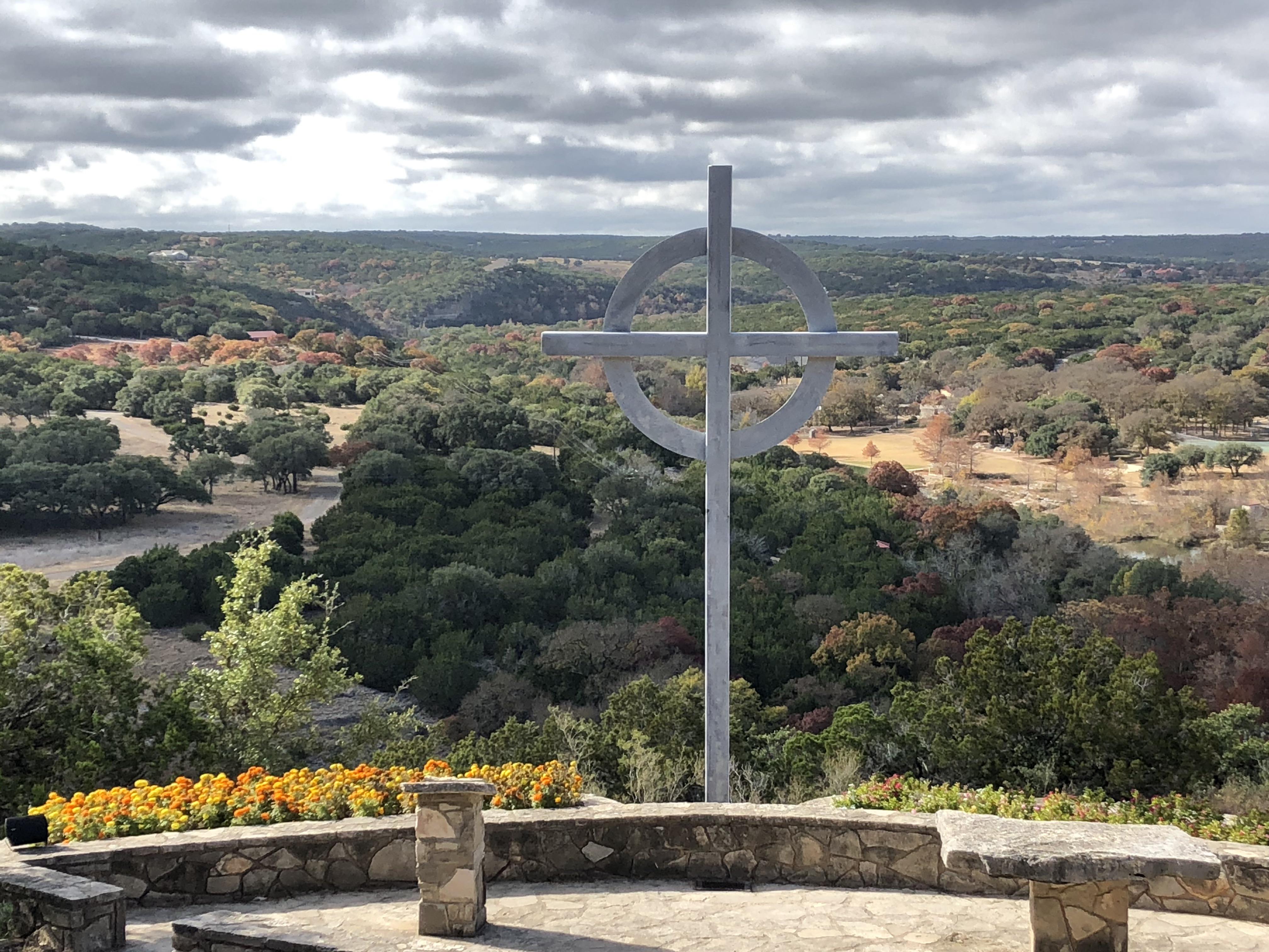 Texas Hill Country. Hunt,Texas. MoRanch. New Celtic cross. [OC] r