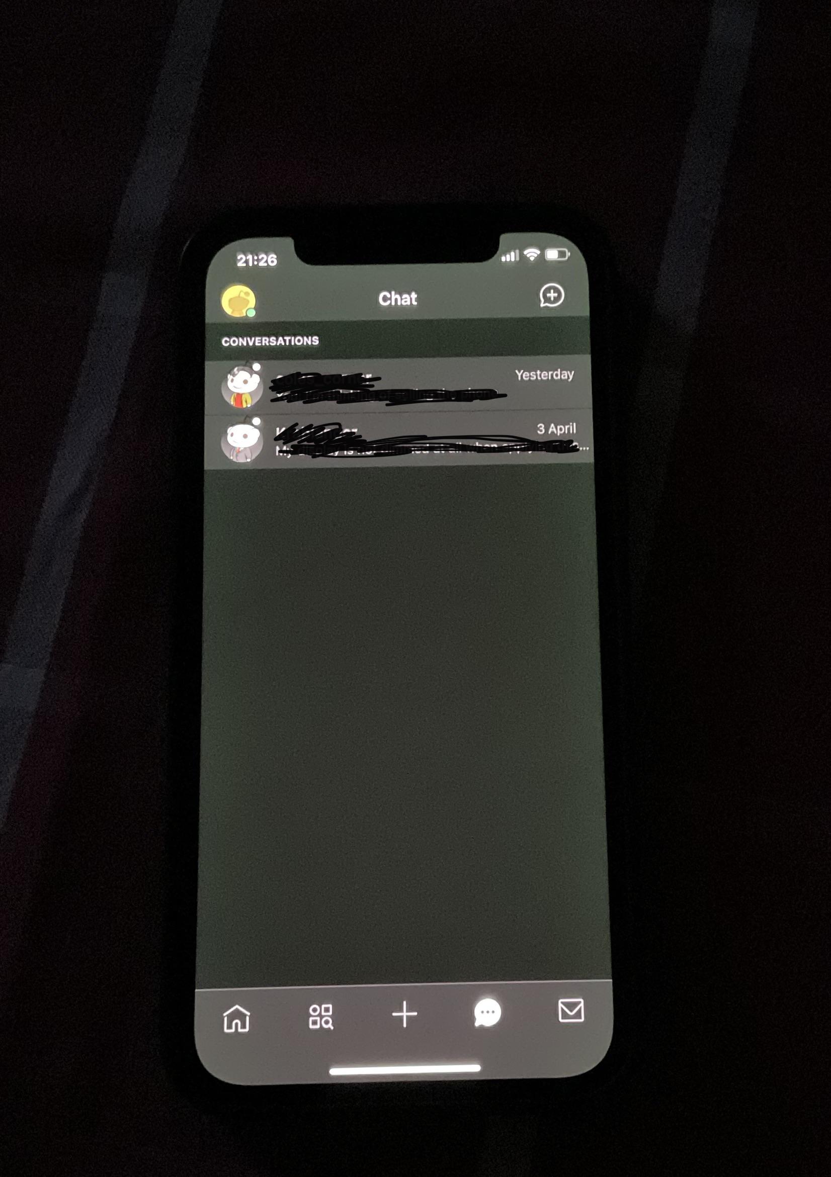 Green tint/ iPhone 12. I’ve been told in Apple Store that nothing is