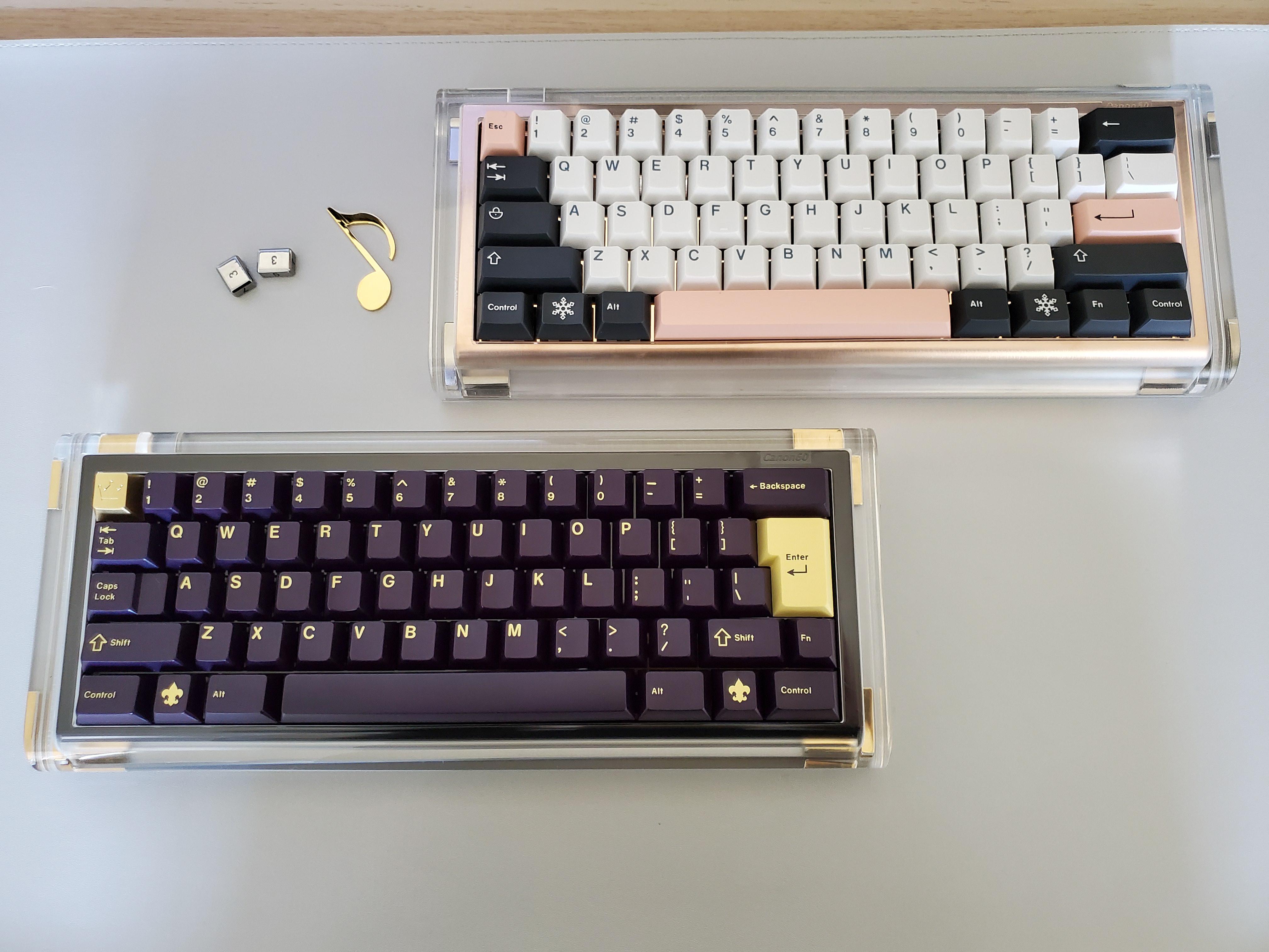 Canon 60 in Black and Rose Gold r/MechanicalKeyboards