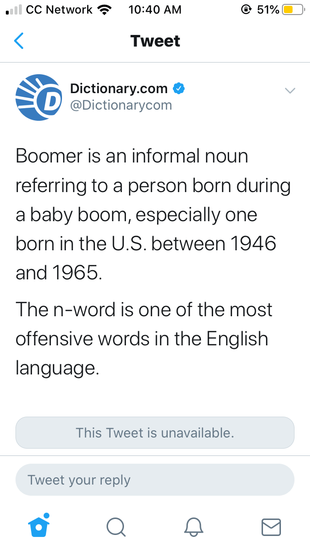 When throws down r/okboomer