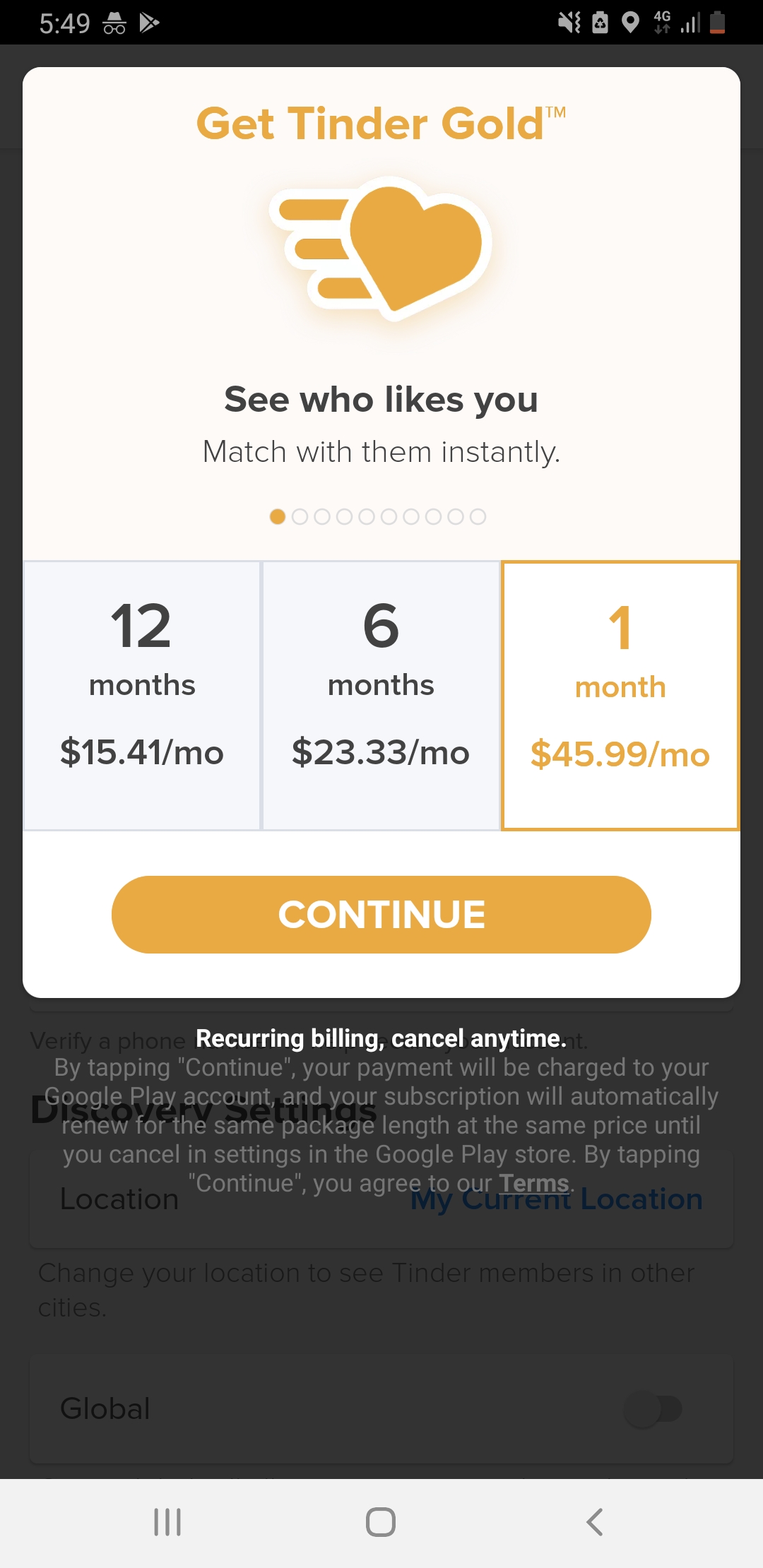 Does anyone know why my tinder gold price is so much? I know they use